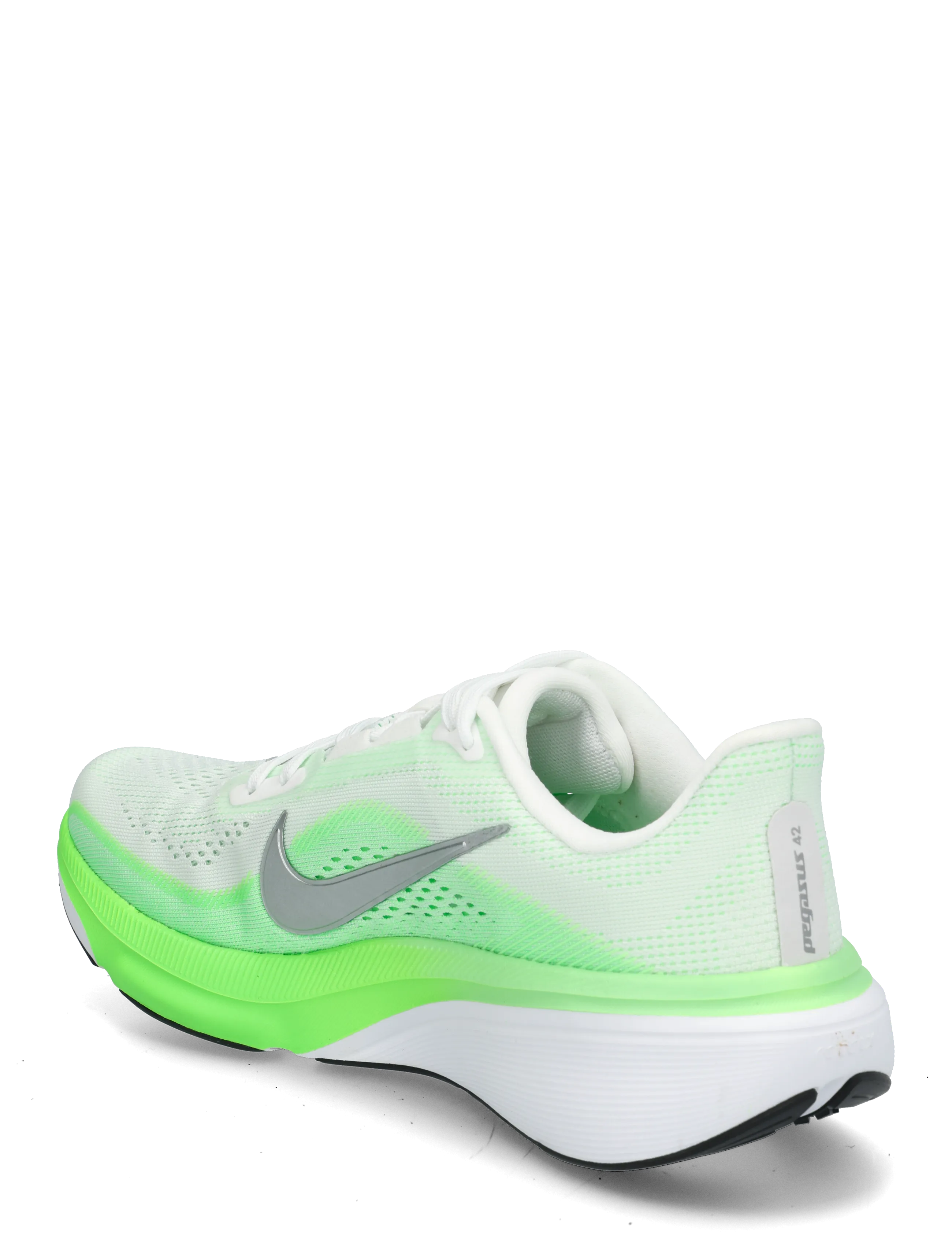 Nike - Nike Pegasus 42 Women's Road R - laufschuhe - white/metallic silver-green st - 1