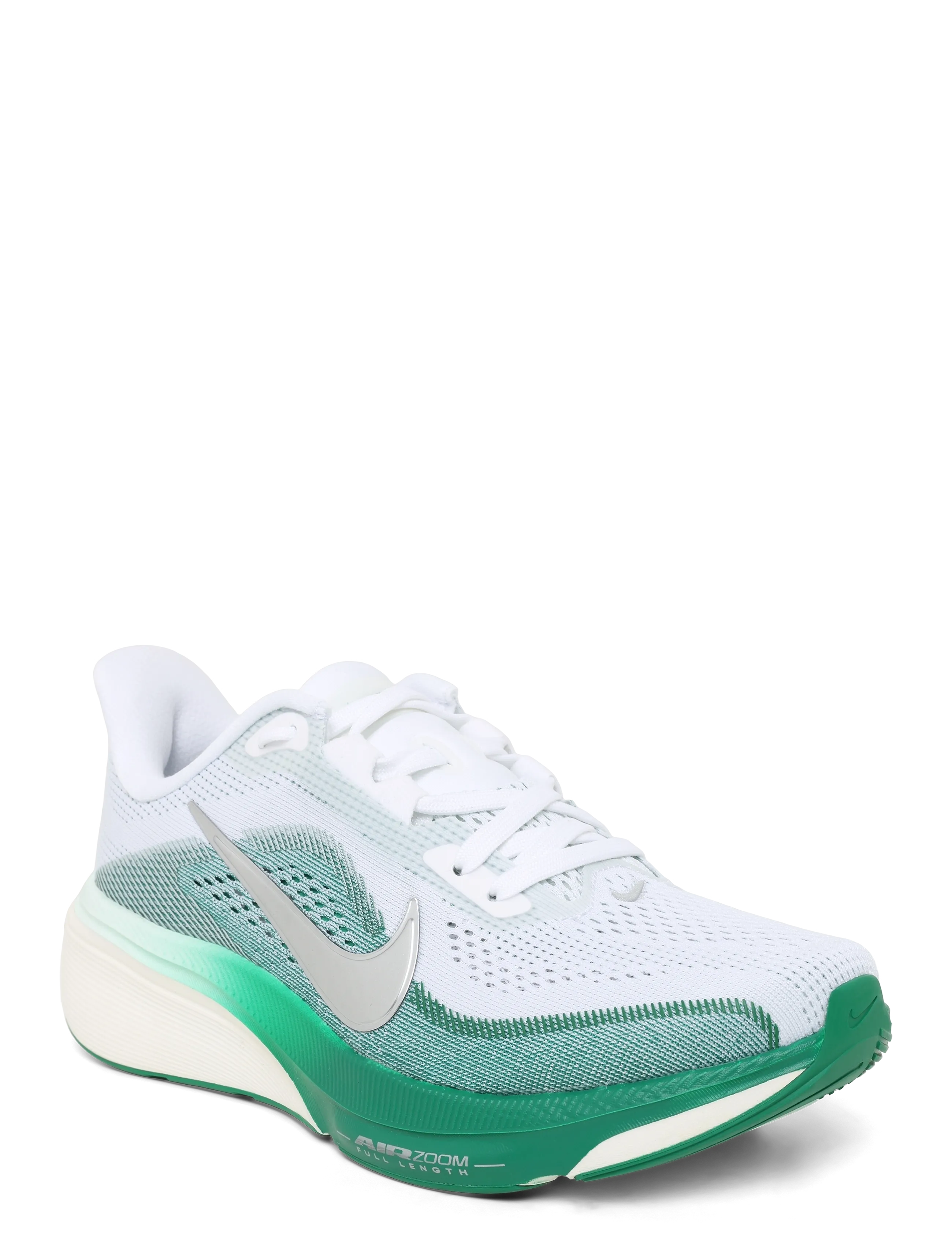 Nike W NIKE AIR ZOOM PEGASUS 42 - Løbesko - WHITE/METALLIC SILVER-MALACHIT / white