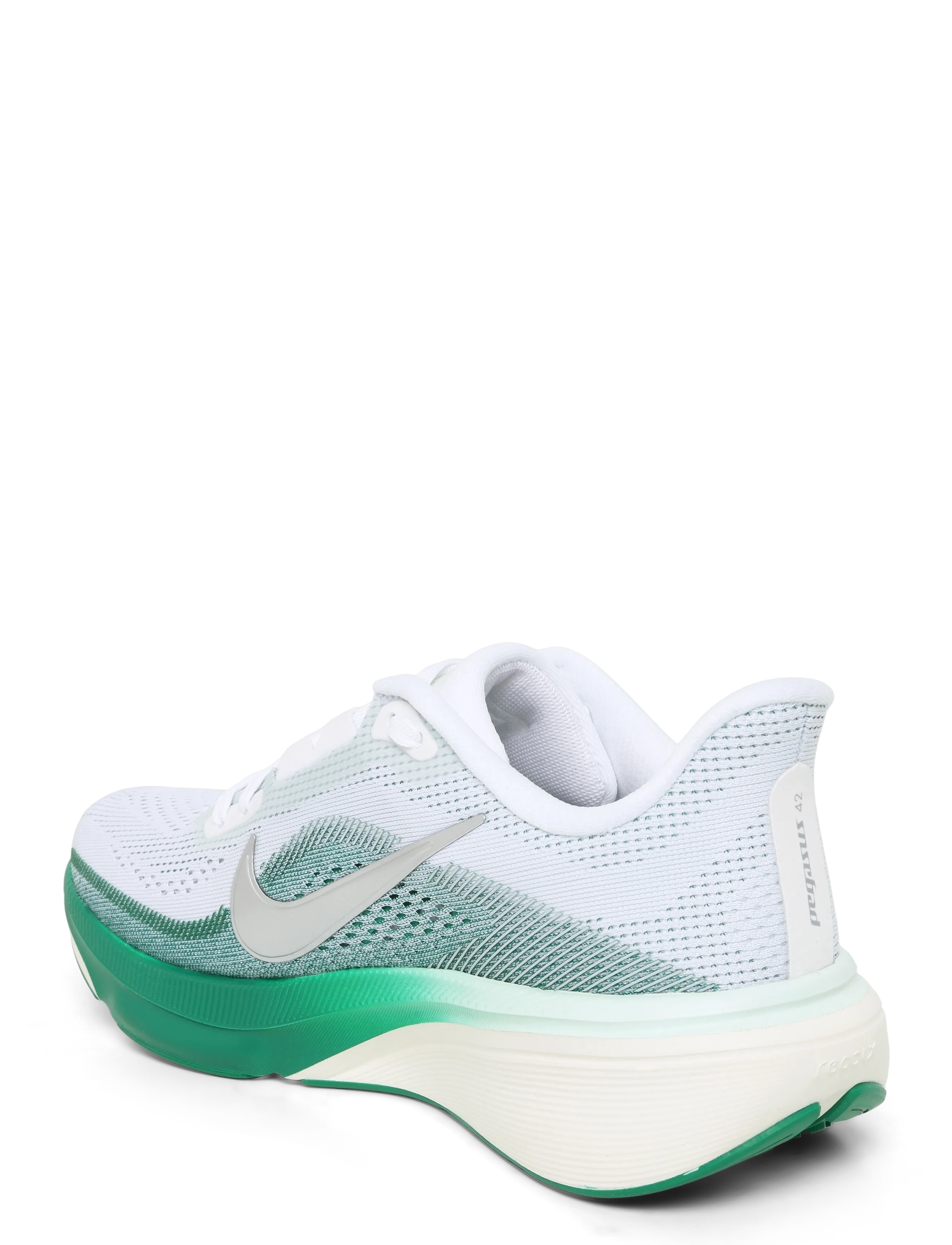 Nike - W NIKE AIR ZOOM PEGASUS 42 - løbesko - white/metallic silver-malachit - 1