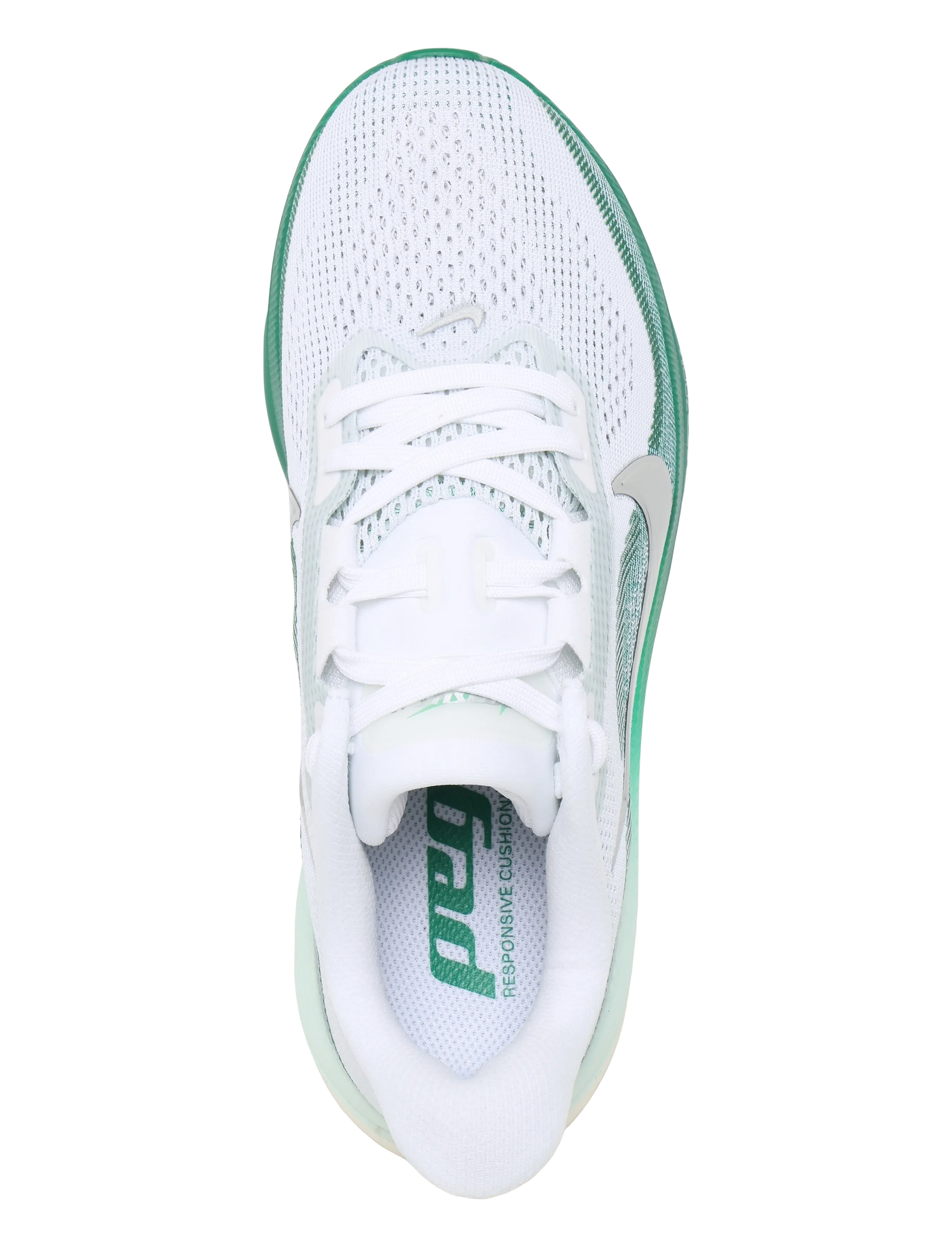 Nike - W NIKE AIR ZOOM PEGASUS 42 - løbesko - white/metallic silver-malachit - 3