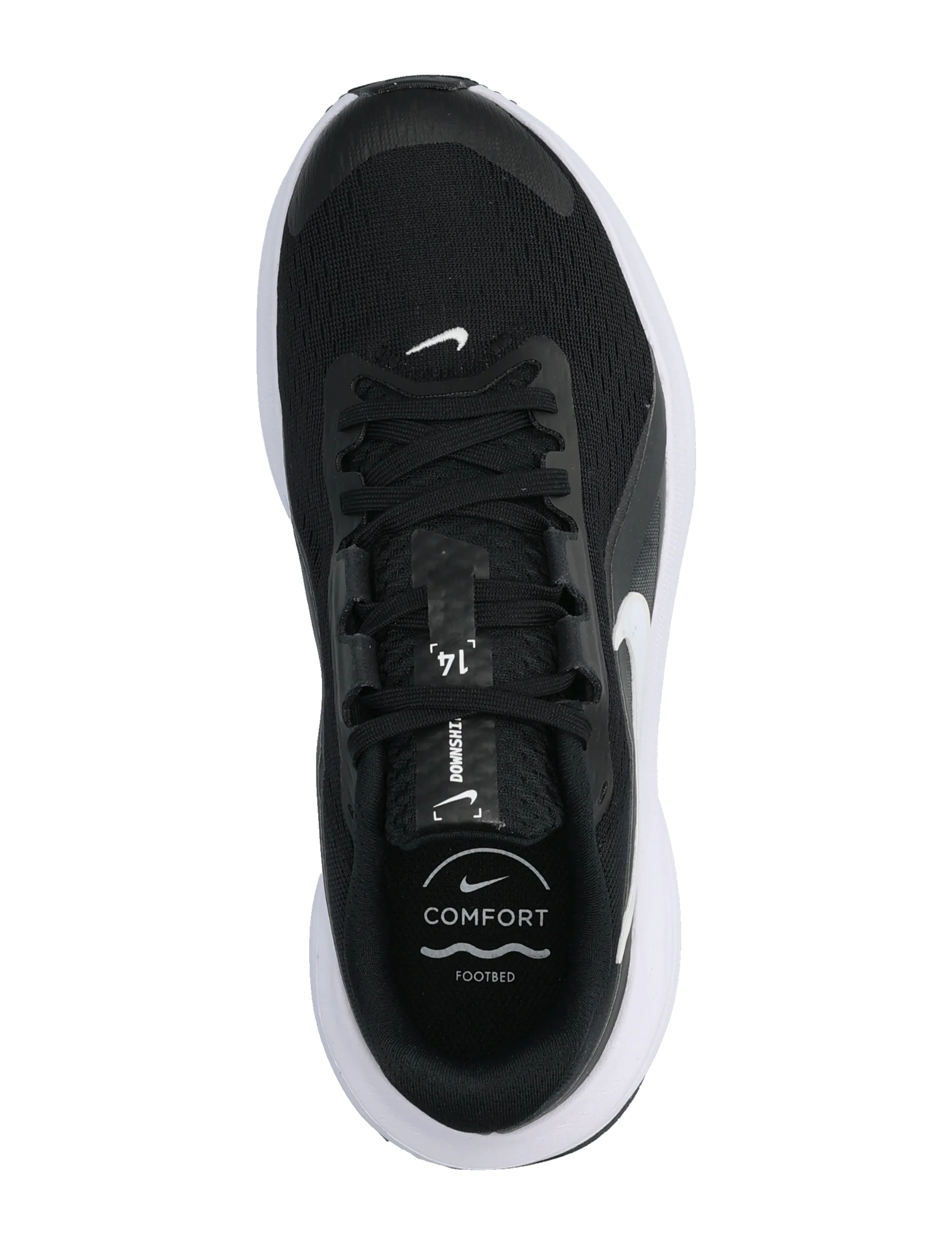 Nike - W NIKE DOWNSHIFTER 14 - löparskor - black/white-anthracite-wolf gr - 3