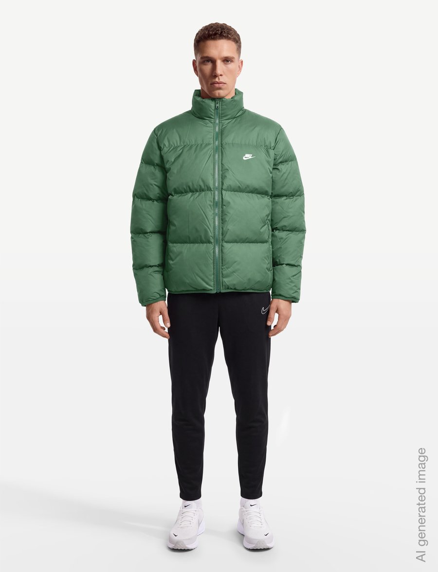 Nike - M NK TF CLUB PUFFER JACKET 650 - daunenjacken - fir/white - 0