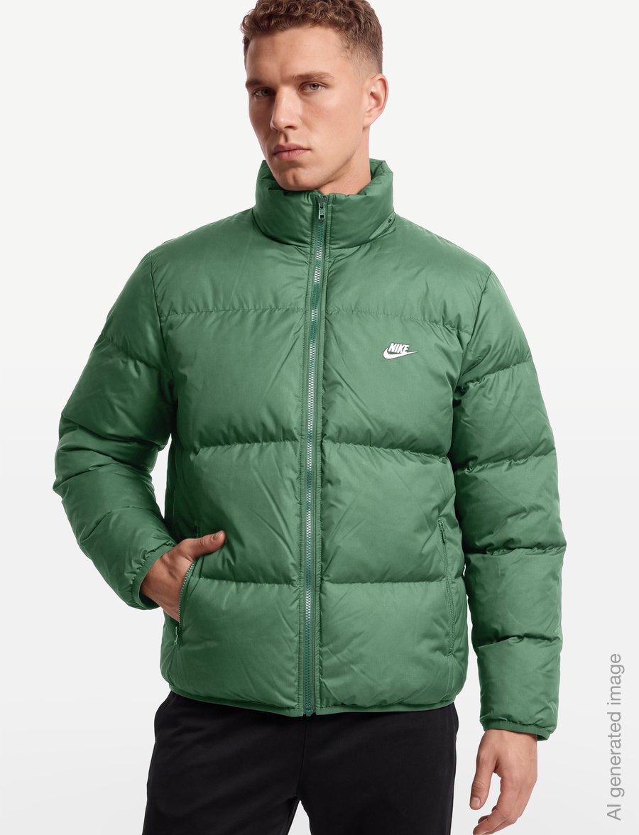 Nike - M NK TF CLUB PUFFER JACKET 650 - daunenjacken - fir/white - 3