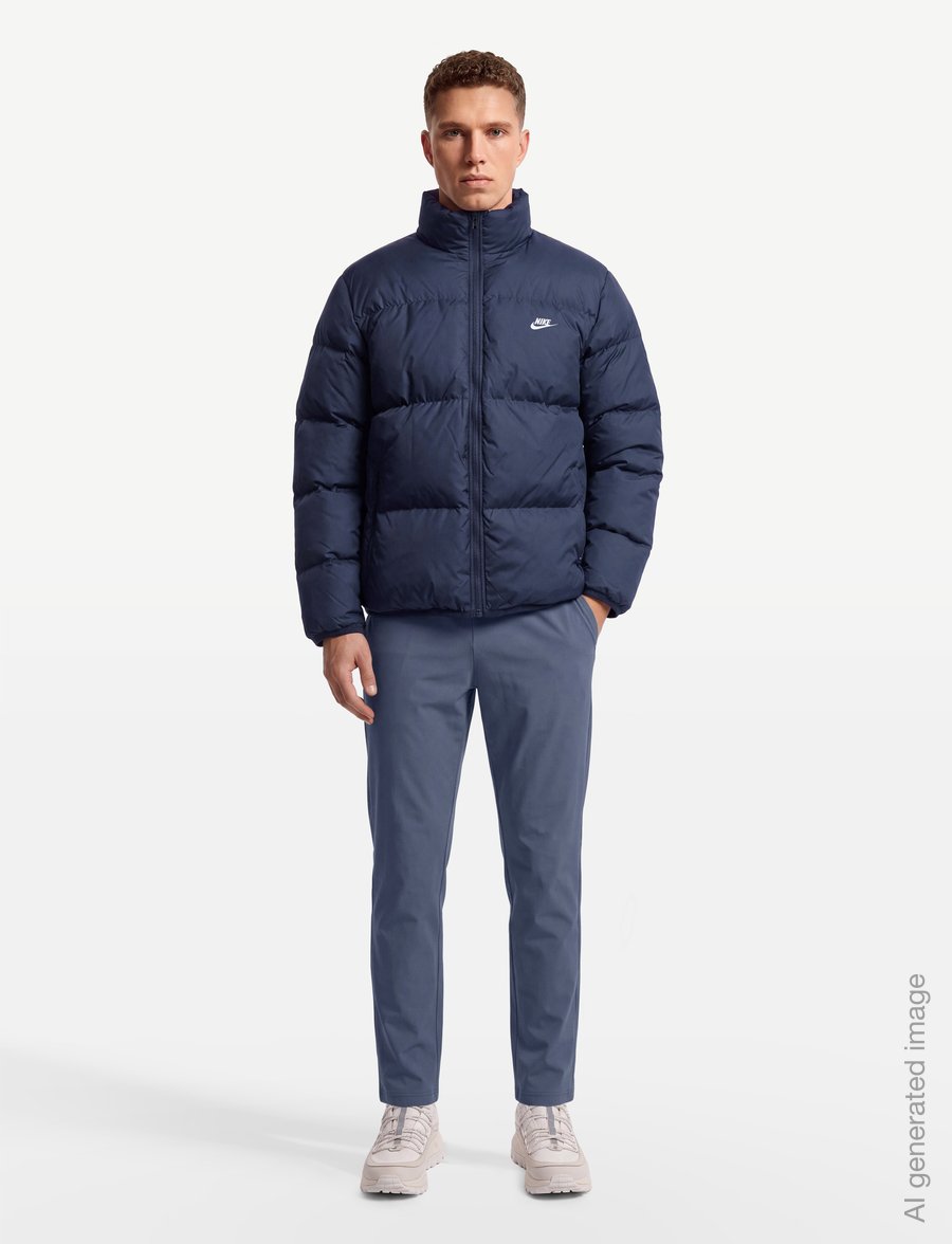 Nike - M NK TF CLUB PUFFER JACKET 650 - daunenjacken - obsidian/white - 0