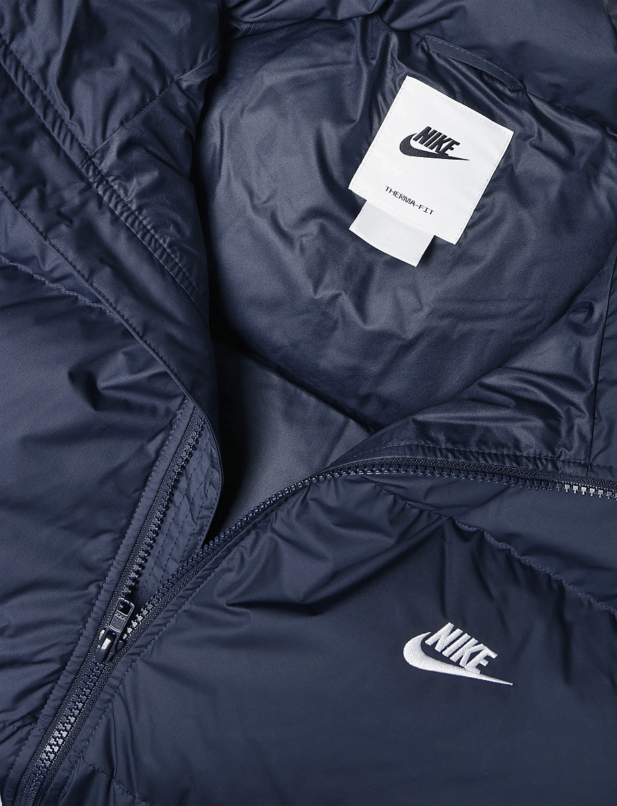 Nike - M NK TF CLUB PUFFER JACKET 650 - daunenjacken - obsidian/white - 2