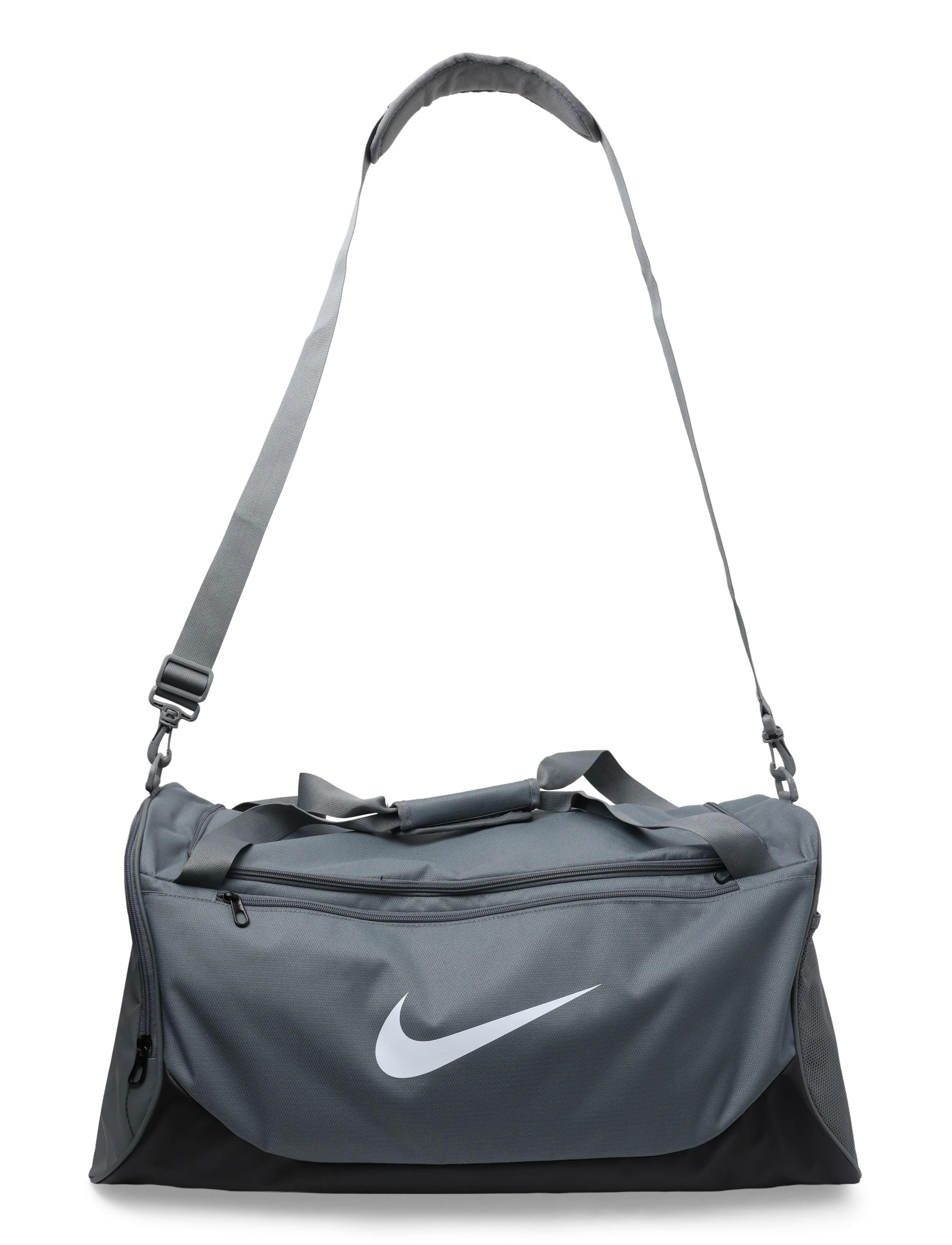 Nike NK BRSLA S DUFF - X - Sporttaschen - SMOKE GREY/BLACK/WHITE / grey