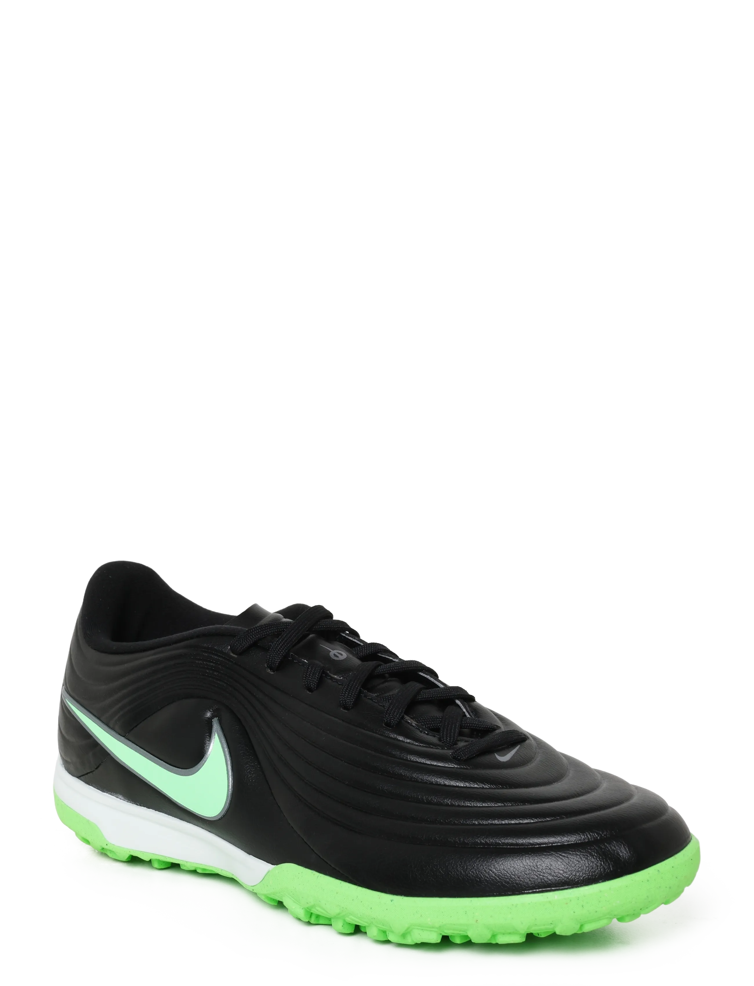 Nike TIEMPO MAESTRO ACADEMY TF - Football boots - BLACK/ILLUSION GREEN-BLACK / black