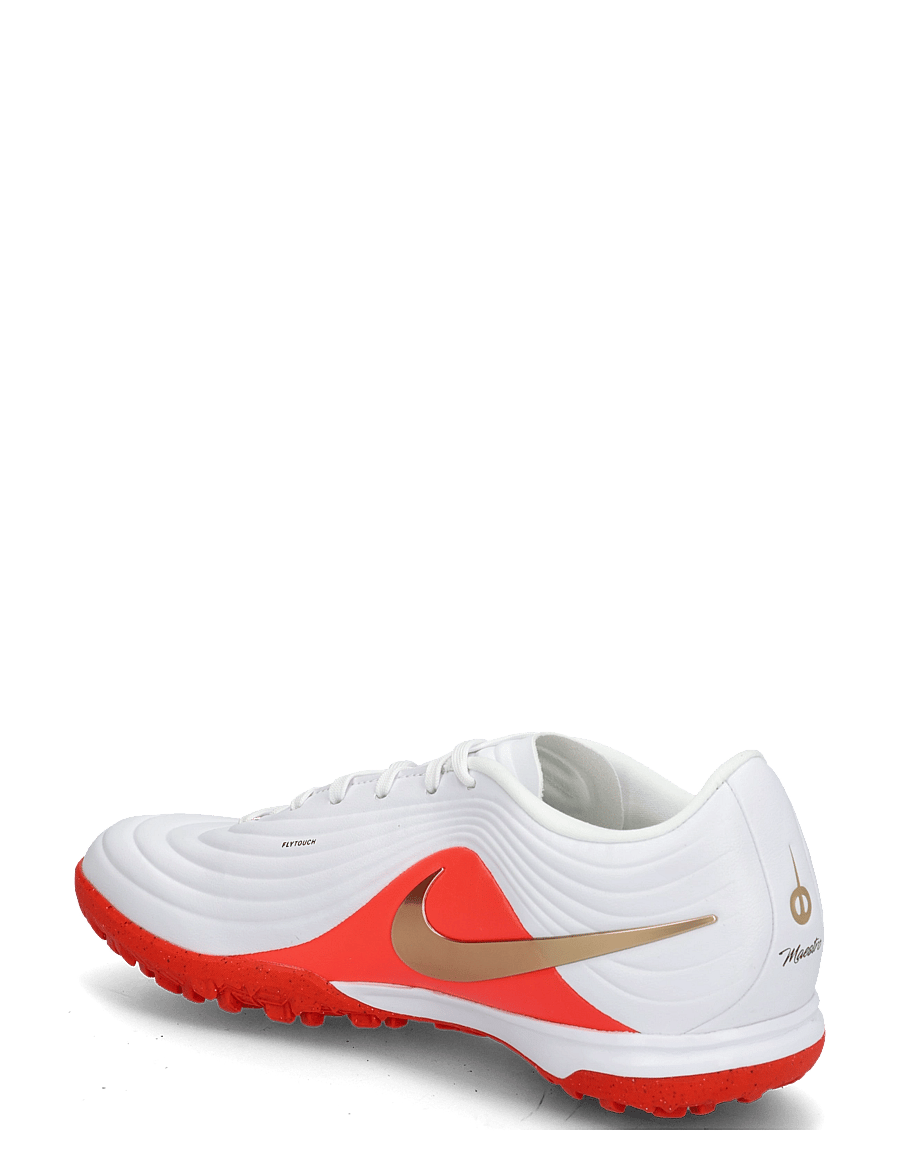 Nike - TIEMPO MAESTRO ACADEMY TF - football boots - white/blur-bright crimson - 1