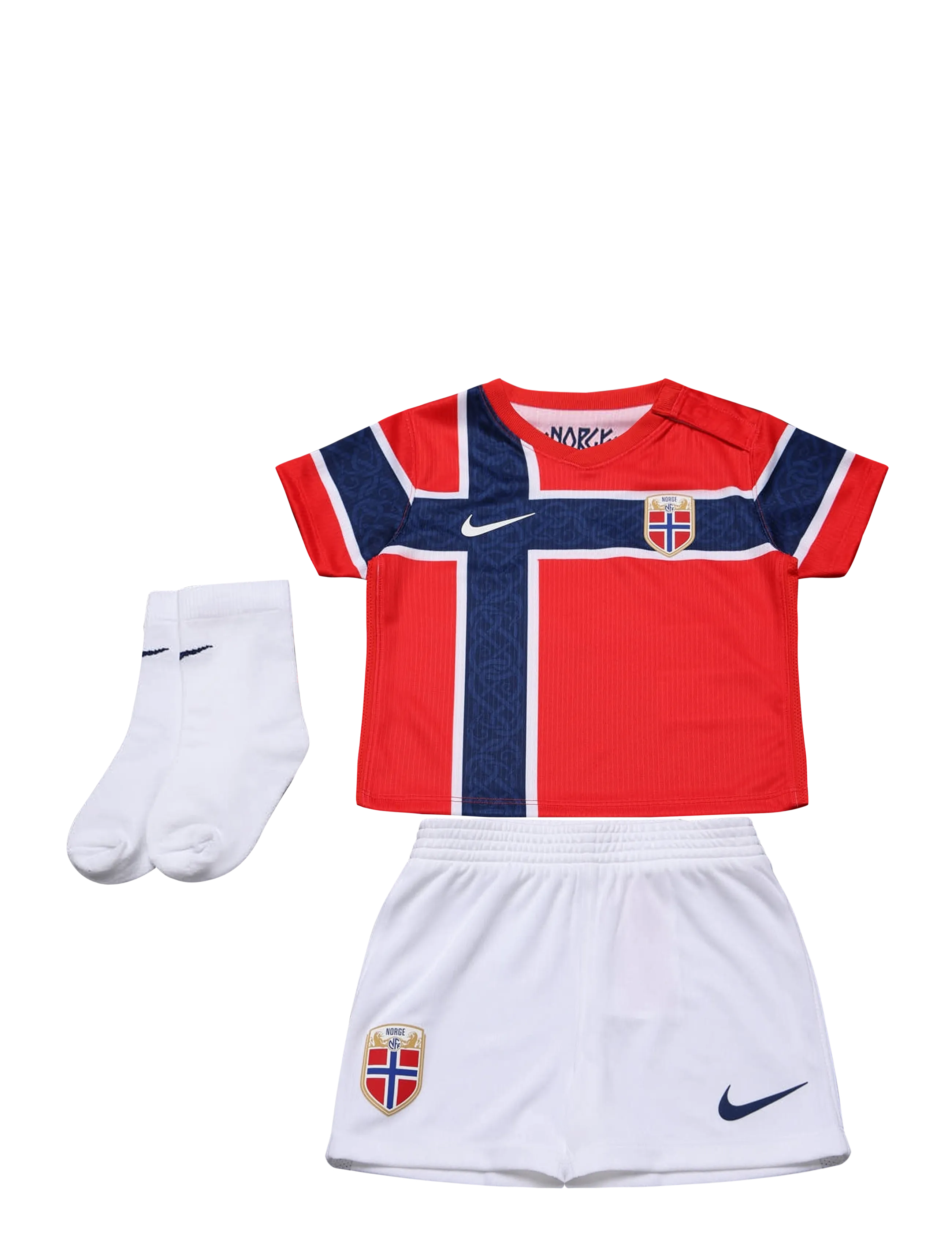 Nike NOR INF NK DF KIT STAD HM - Sæt med kortærmet T-shirt - CHILE RED/CHILE RED/WHITE / red