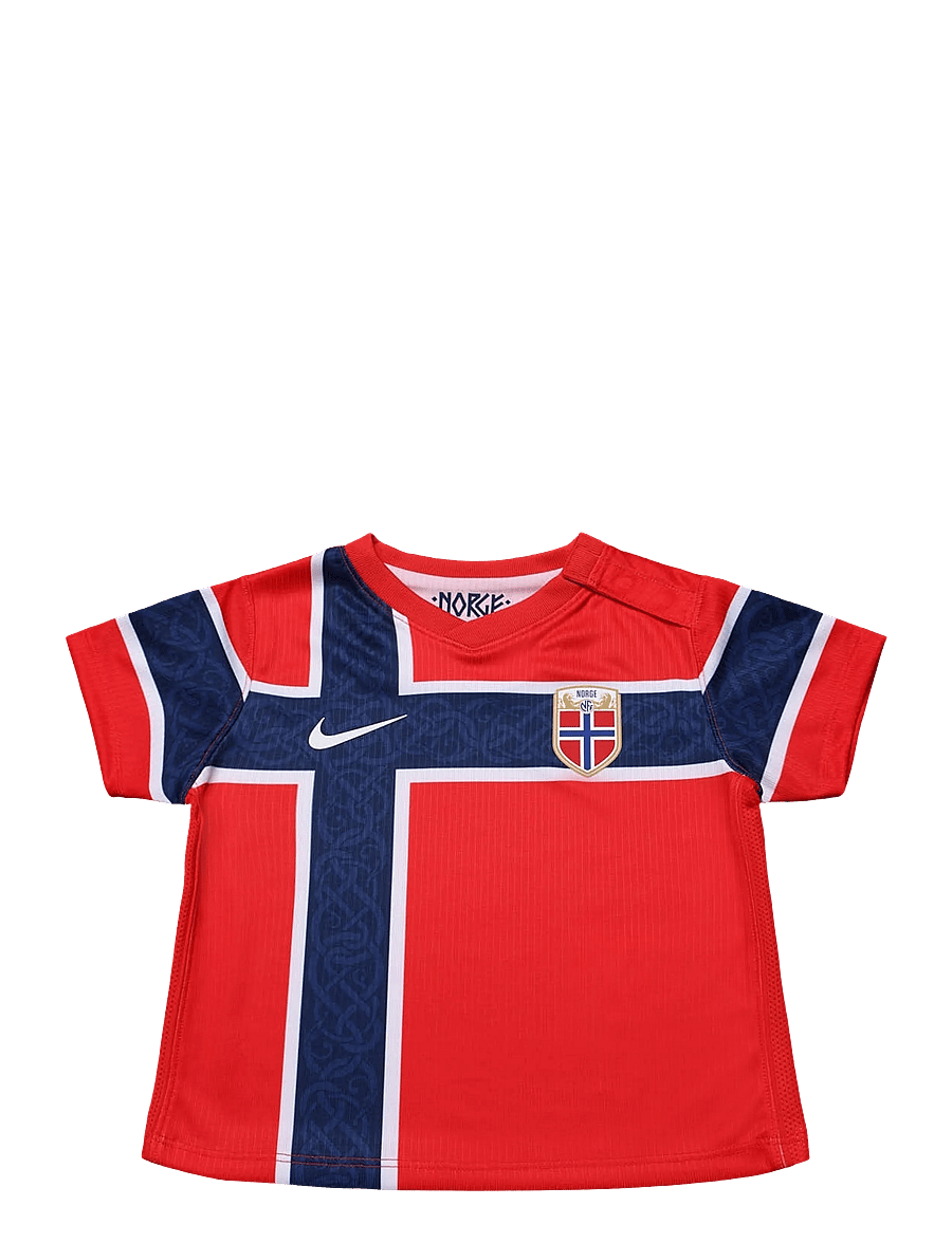 Nike - Norway National Team 2026 Stadium Home Baby - sets mit kurzärmeligem t-shirt - chile red/chile red/white - 1