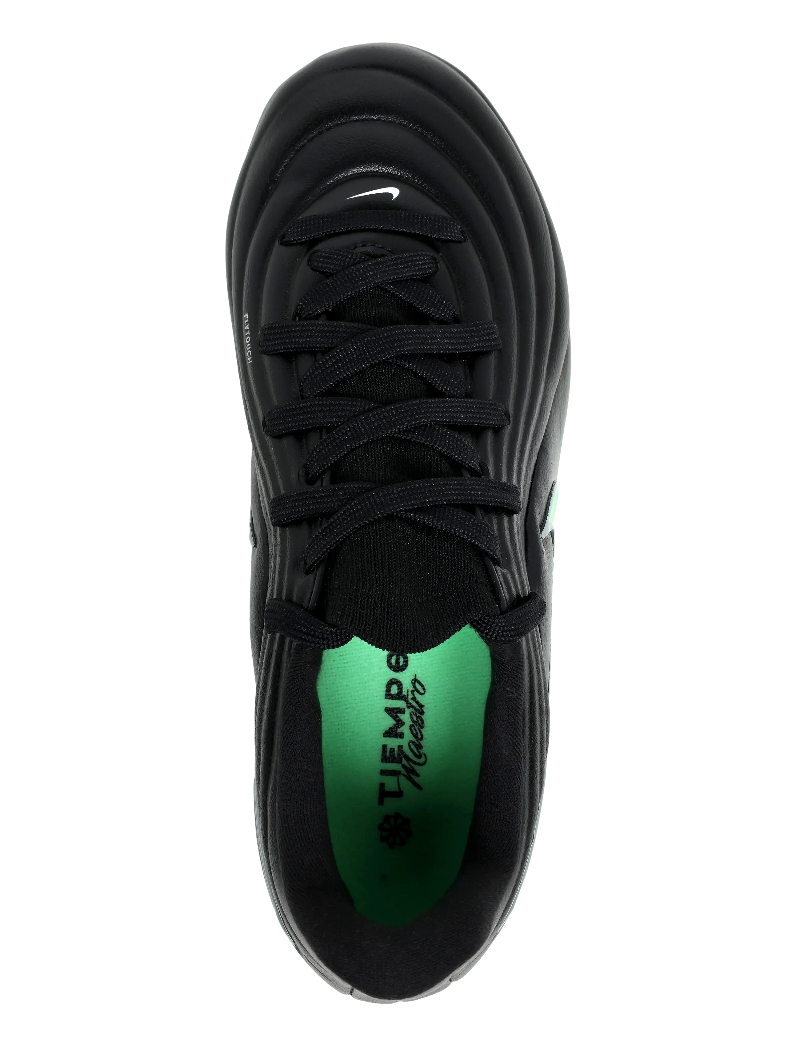 Nike - JR TIEMPO MAESTRO ACADEMY FGMG - jalgpalli puutsad - black/illusion green-black - 3
