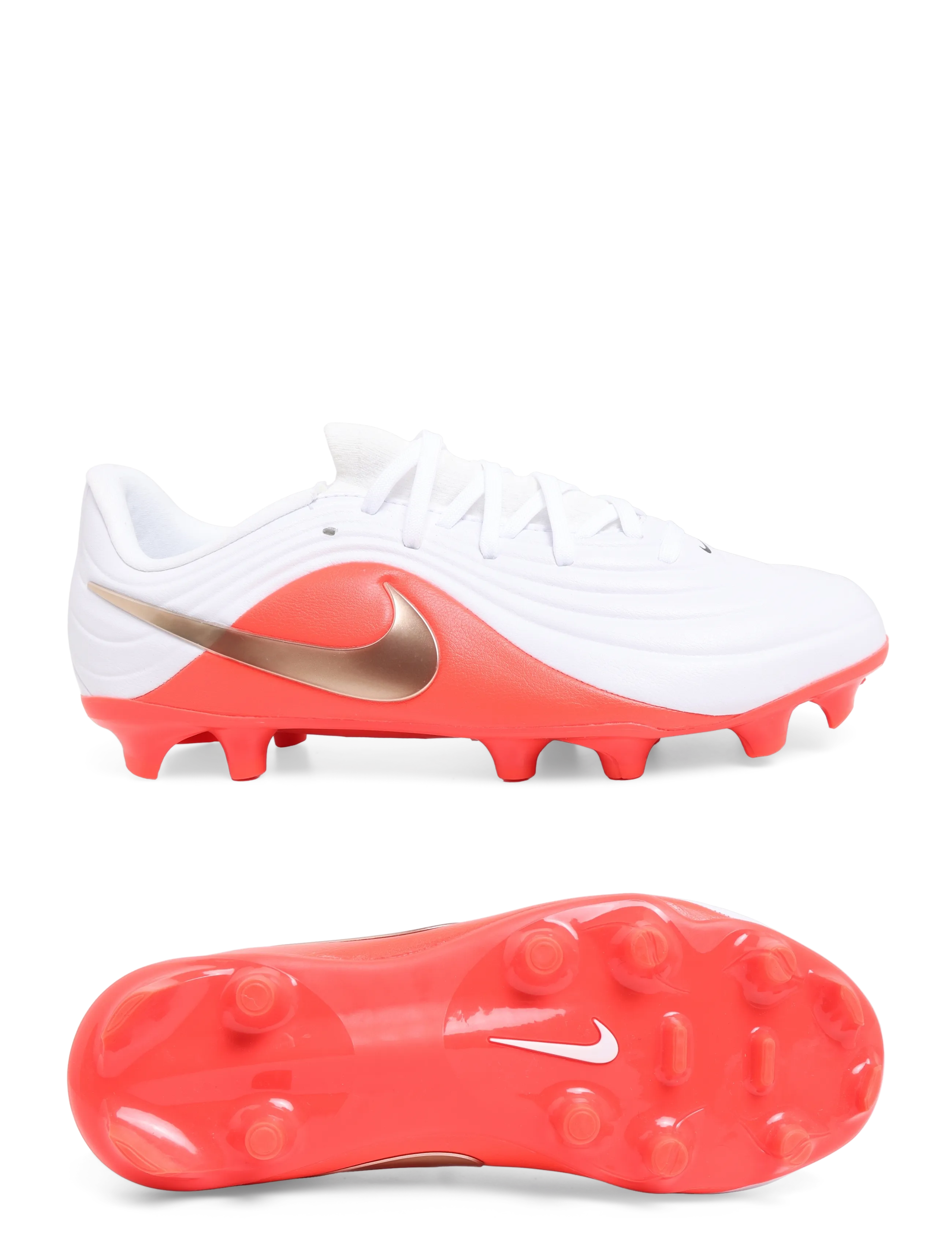 Nike JR TIEMPO MAESTRO ACADEMY FGMG - Teens 35-44 - WHITE/BLUR-BRIGHT CRIMSON / white