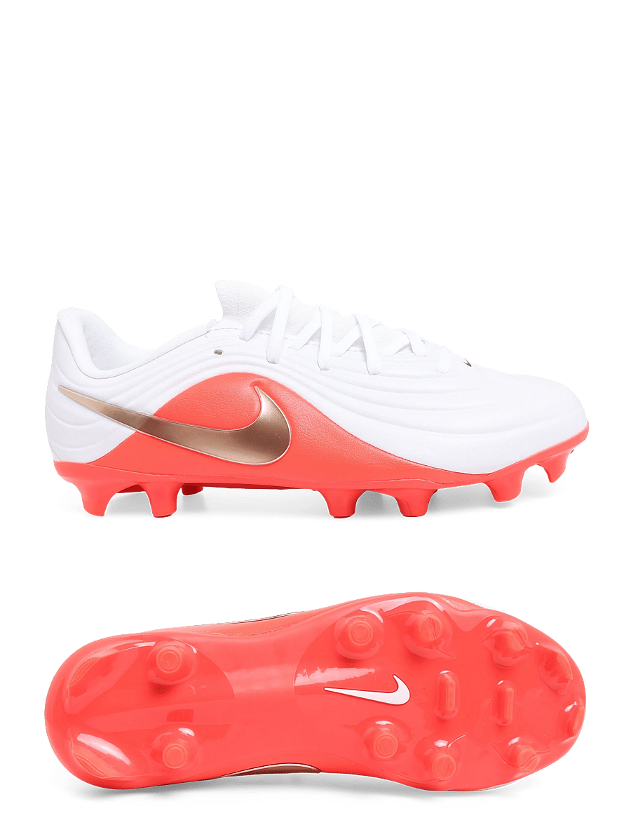 Nike - JR TIEMPO MAESTRO ACADEMY FGMG - fodboldstøvler - white/blur-bright crimson - 0