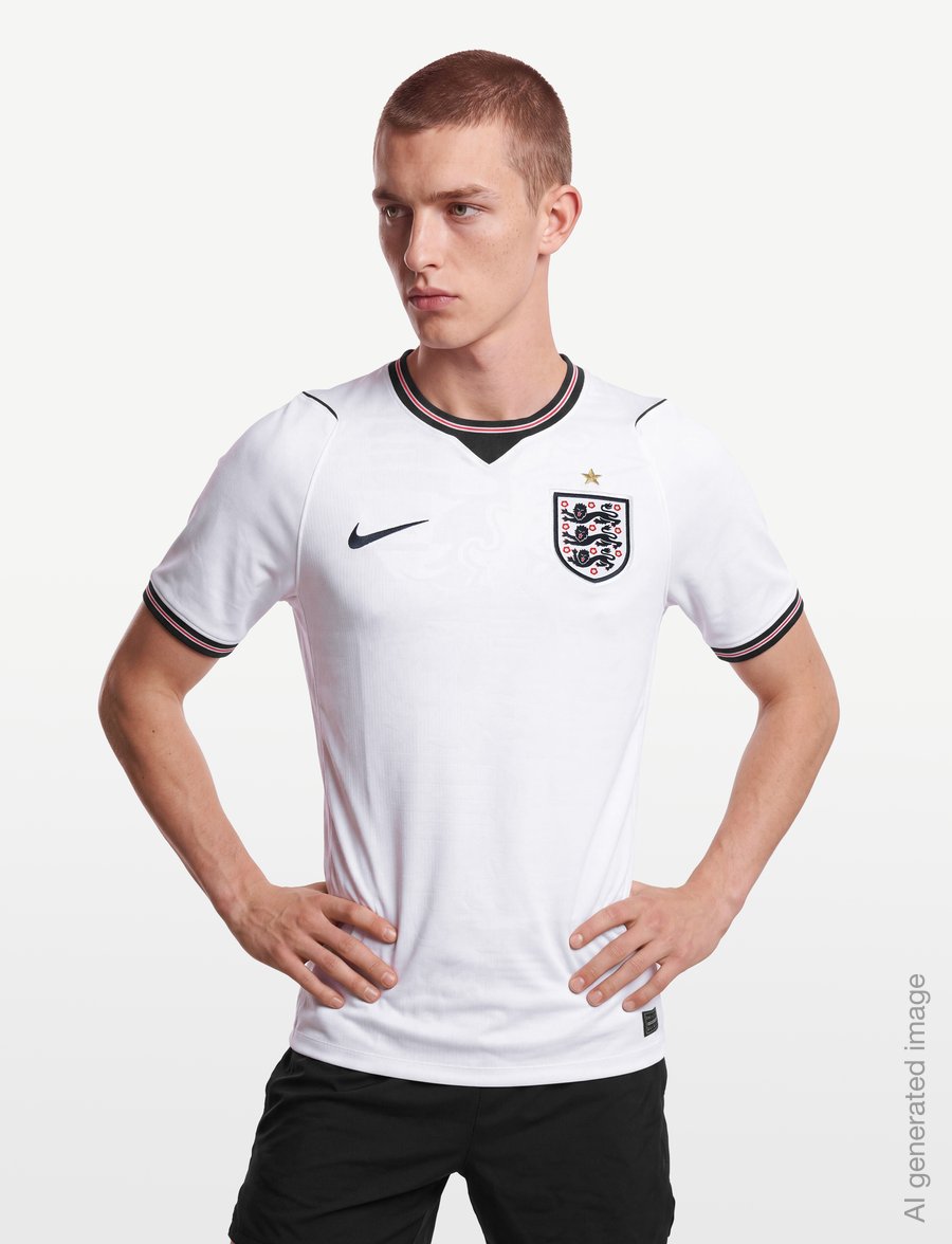Nike - England National Team 2026 Stadium Home - fotballtrøyer - white/speed red/obsidian/obsid - 3