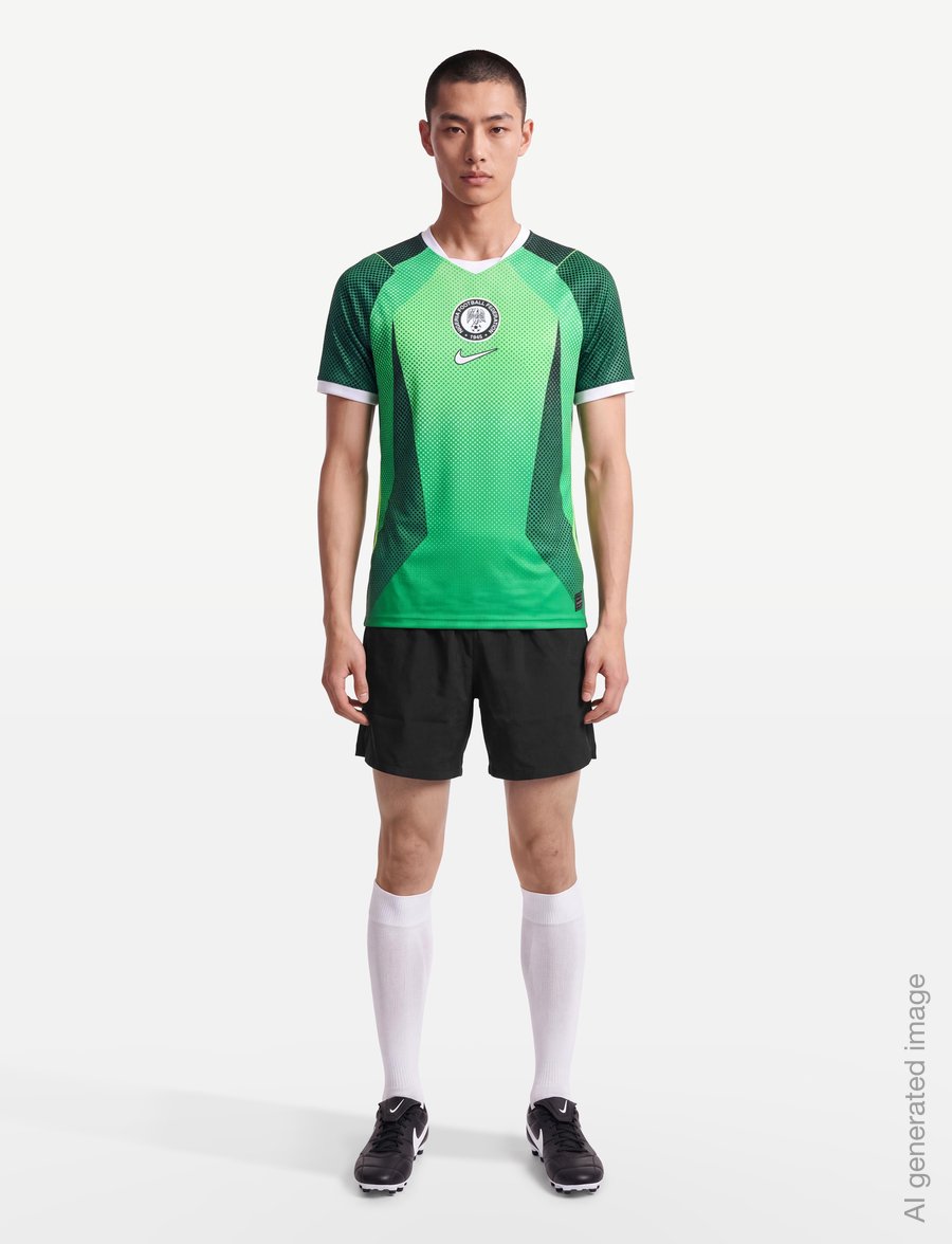 Nike - Nigeria National Team 2026 Stadium Home Jersey - jalgpallisärgid - pine green/electric green/whit - 0