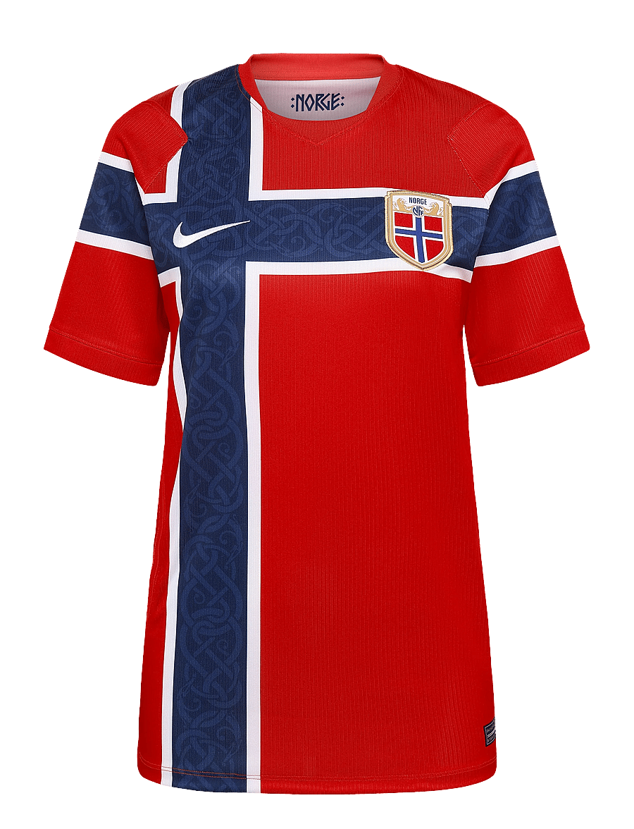 Nike - NOR M NK DF JSY SS STAD HM - fotbollströjor - chile red/chile red/white - 0