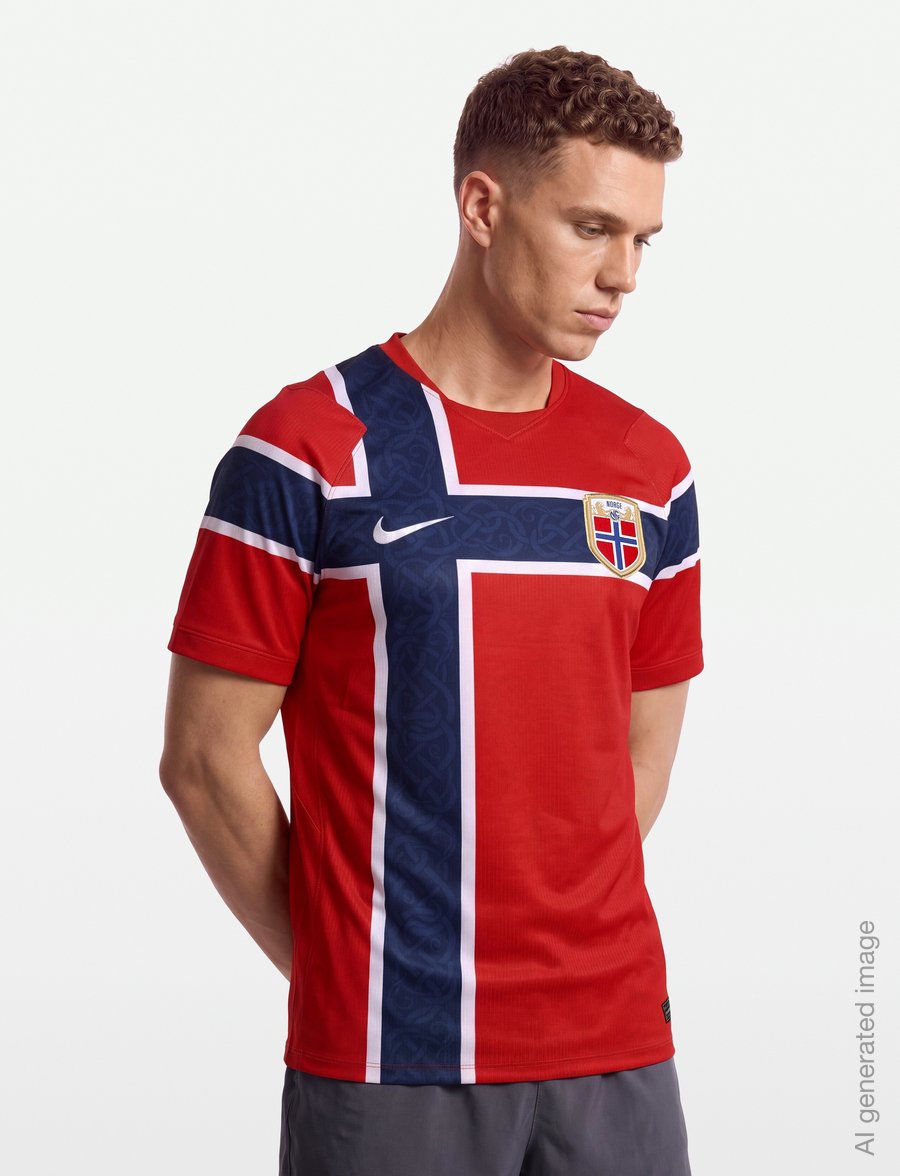 Nike - Norway National Team 2026 Stadium Home - chile red/chile red/white - 3