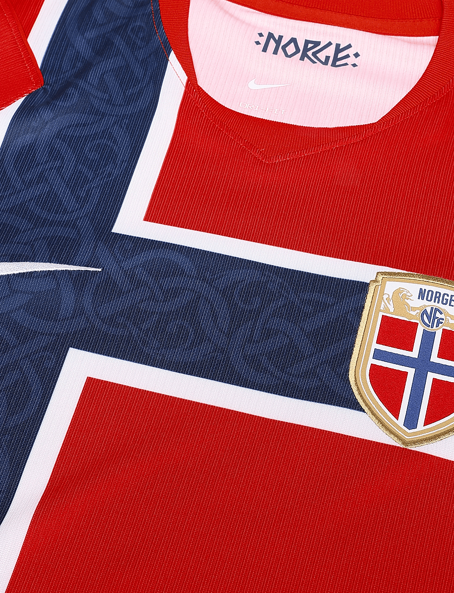 Nike - NOR M NK DF JSY SS STAD HM - fotbollströjor - chile red/chile red/white - 2