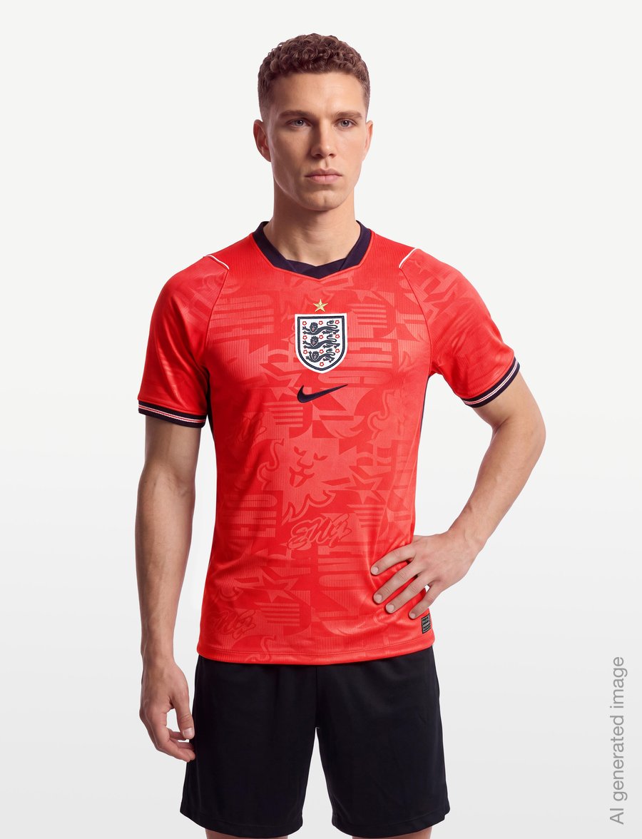 Nike - England National Team 2026 Stadium Away - fußballoberteile - speed red/obsidian/white/obsid - 3