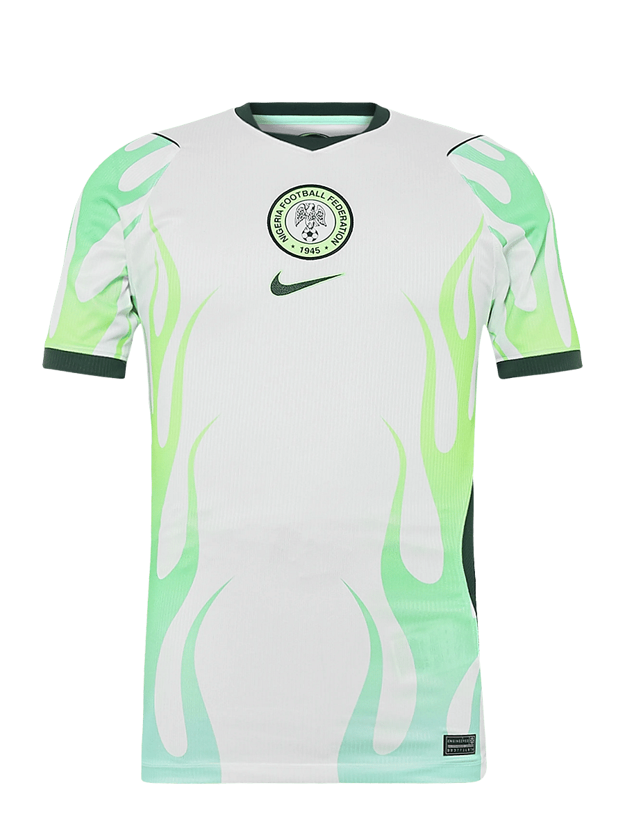 Nike - Nigeria national stadium away jersey - fotbollströjor - white/green glow/black - 0