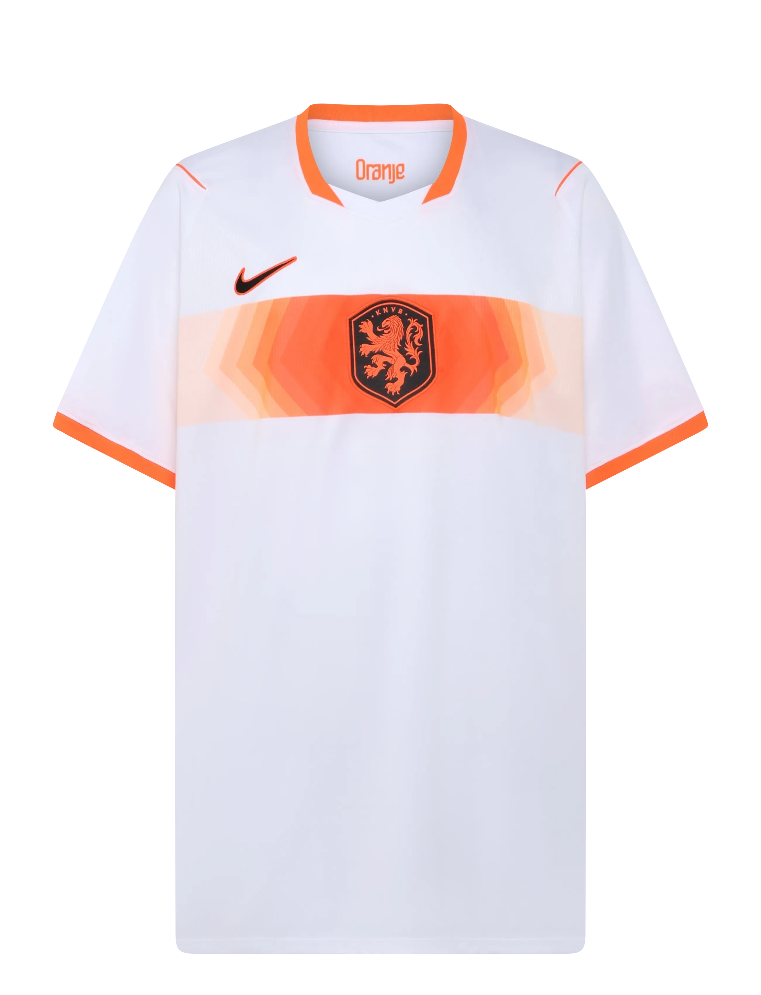 Nike Netherlands National Team 2026 Stadium Away, Mænd, Nationalholds Udebanetrøje, Hvid, Str: M
