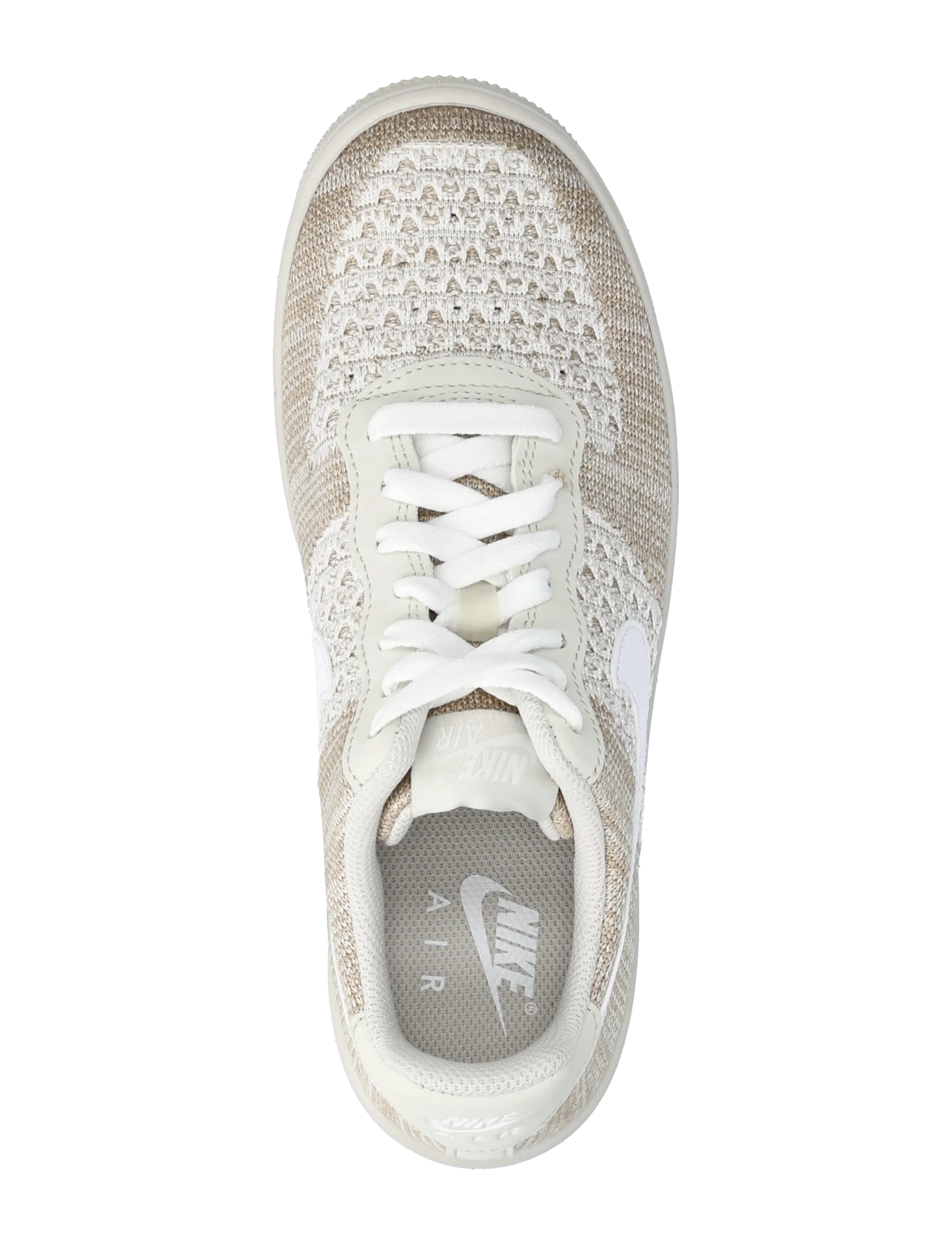Nike - AIR FORCE 1 FLYKNIT 2.0 - light bone/white-khaki-desert khaki - 3