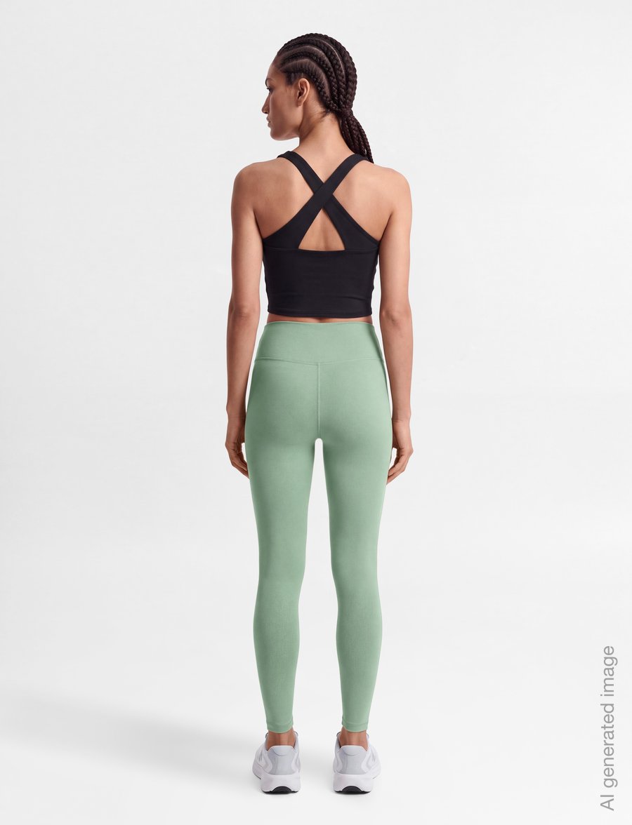 Nike - Nike Dri-Fit One 7/8 Tight - treeningretuusid - steam/white - 4