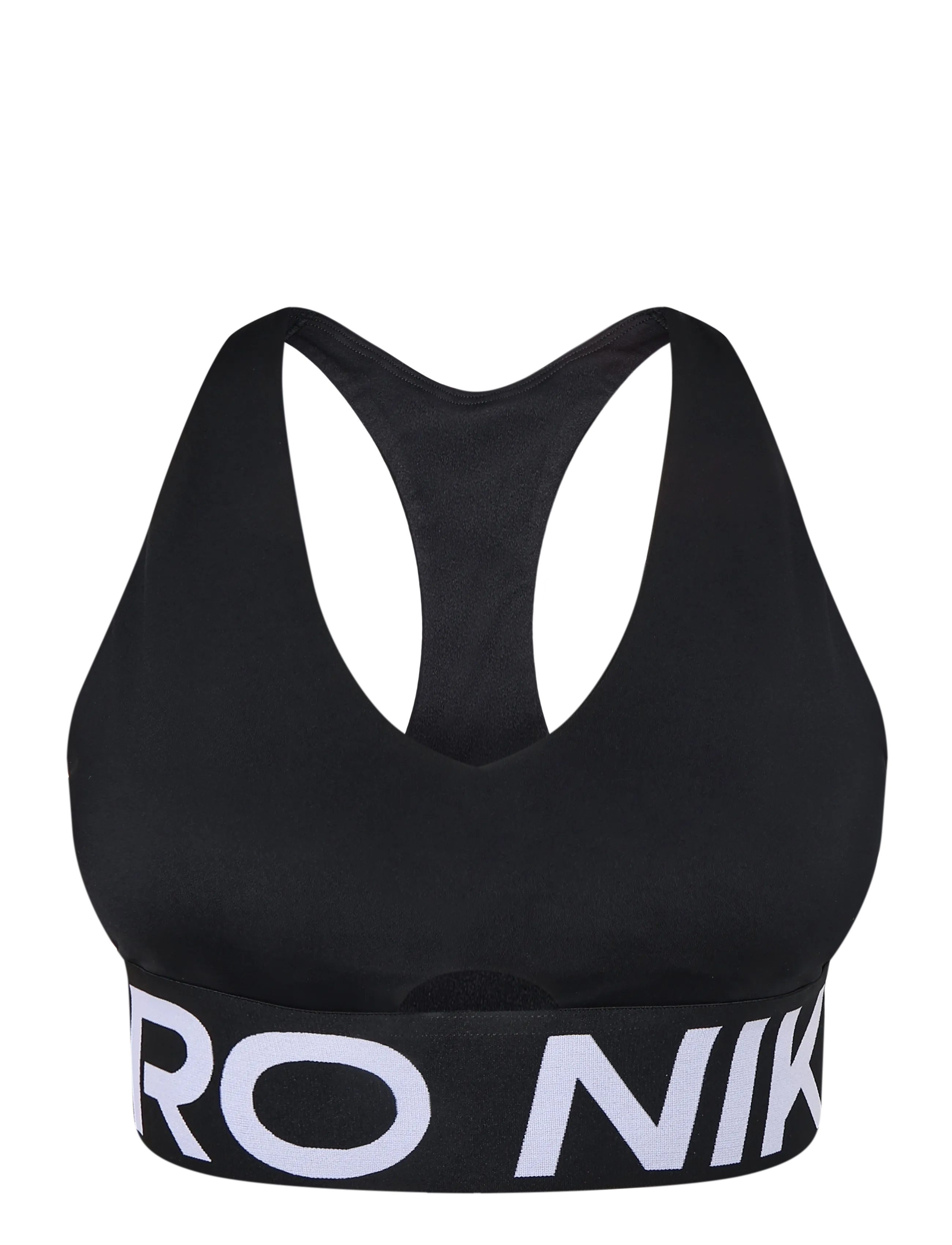 Nike W NP DF SCULPT MS BRA - Kläder - BLACK/WHITE/WHITE / black