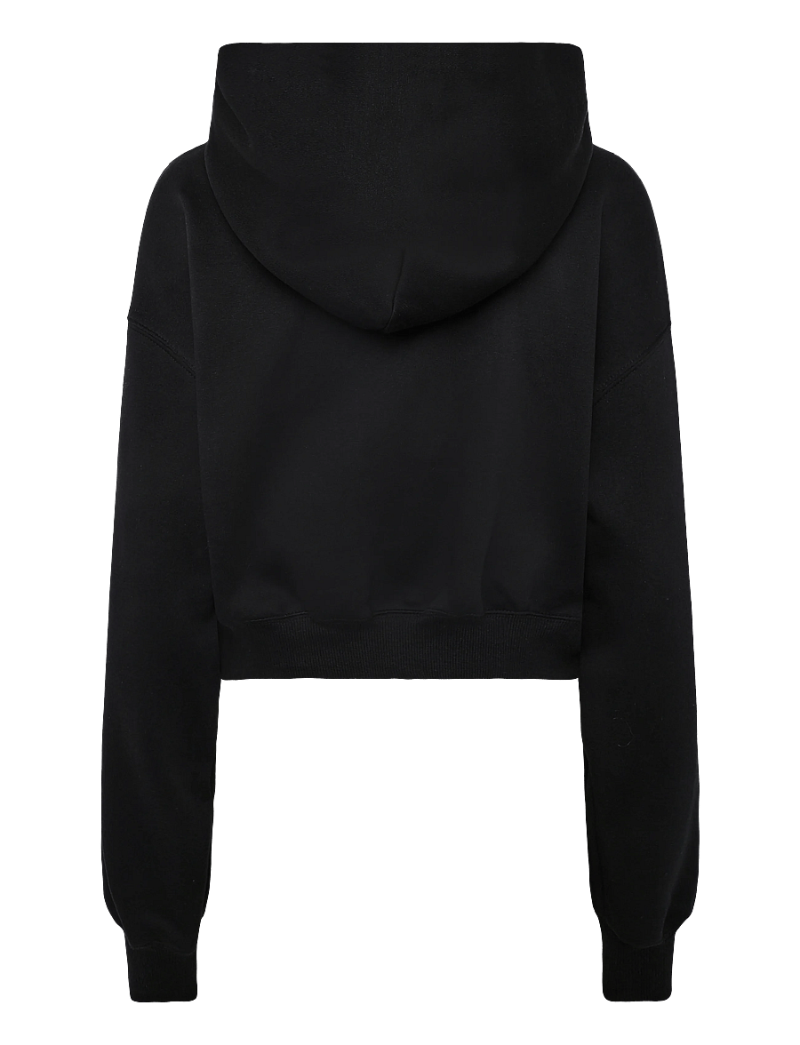 Nike - W NSW PHNX FLC OS CRP HNLY HDY - nabapluusid - black/sail - 1