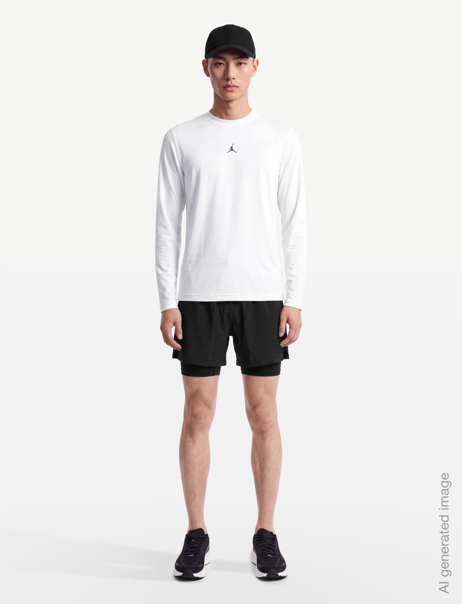 Nike - Jordan Dri-Fit Long-sleeved Top - baselayer overdele - white - 0
