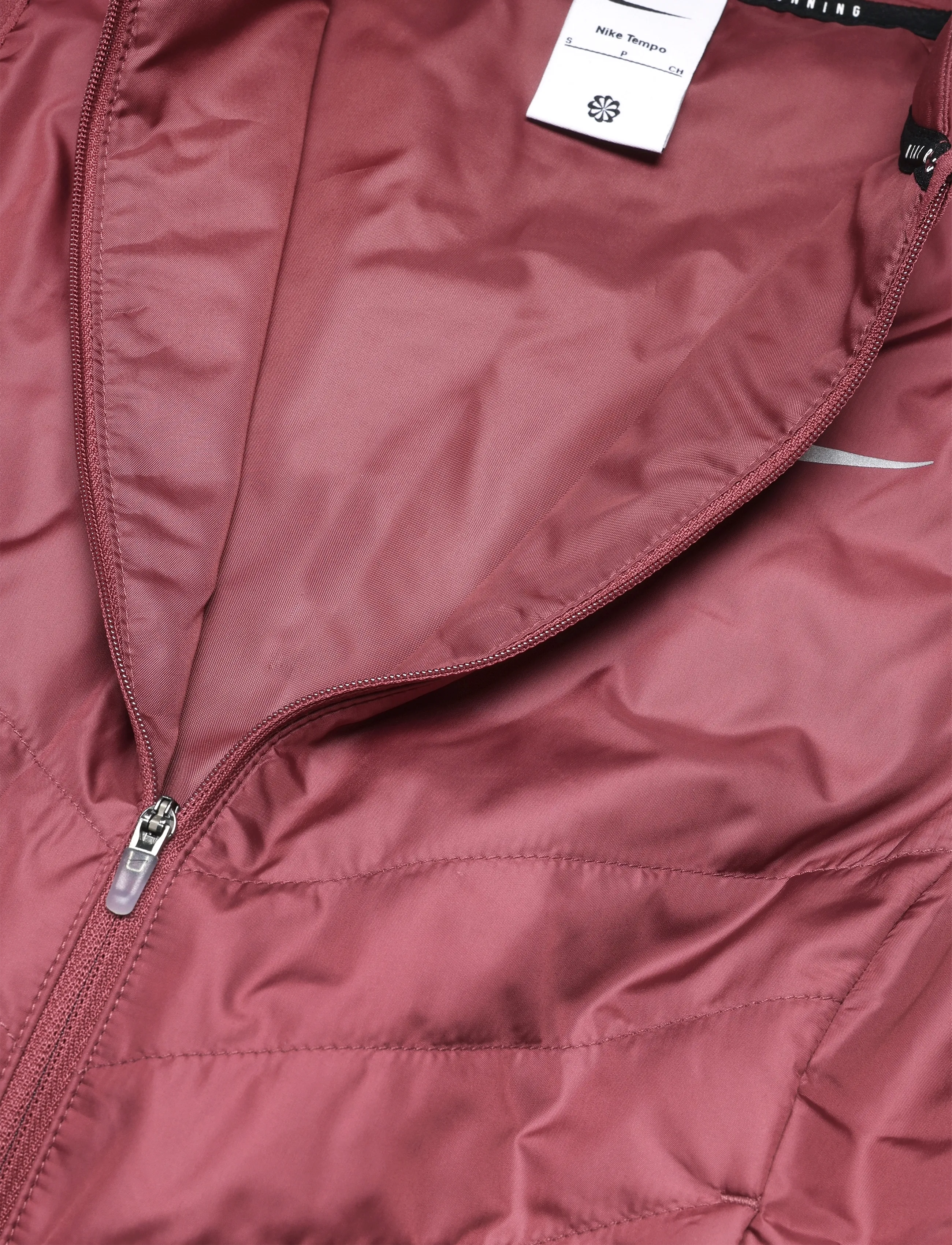Nike - W NK TEMPO RPL WRM VEST - outdoor - pink smoke/reflective silv - 2