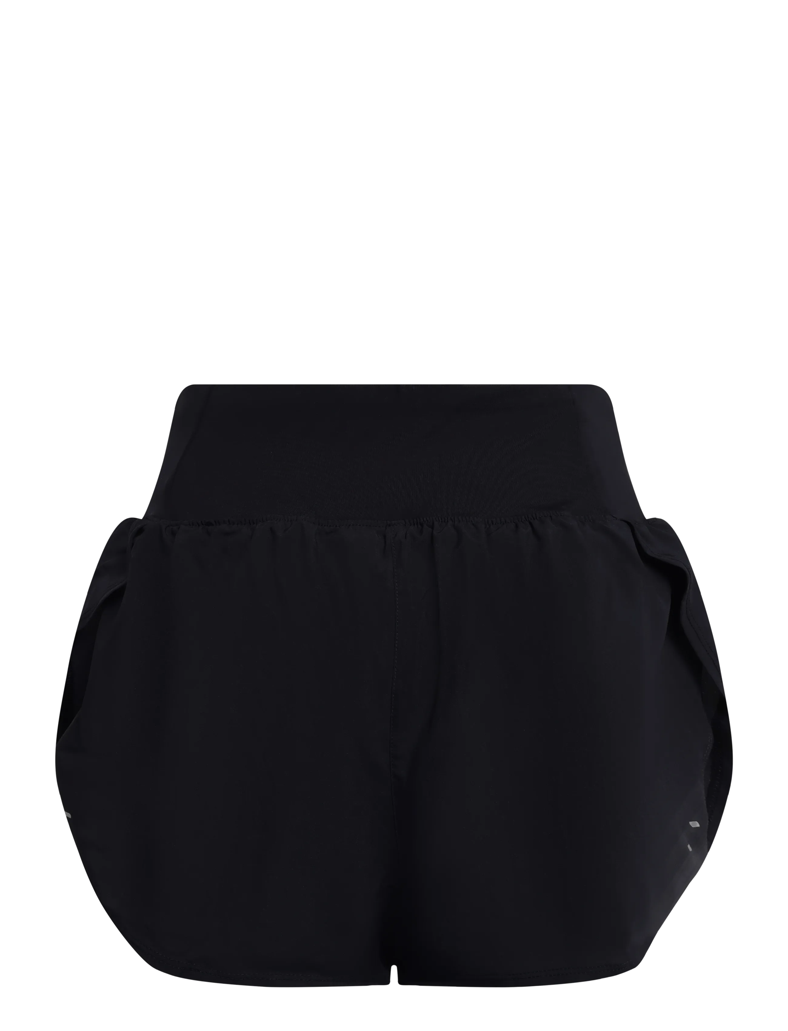 Nike - W NK FLOW DF HR 2N1 SHRT - träningsshorts - black/black/reflective silv - 1