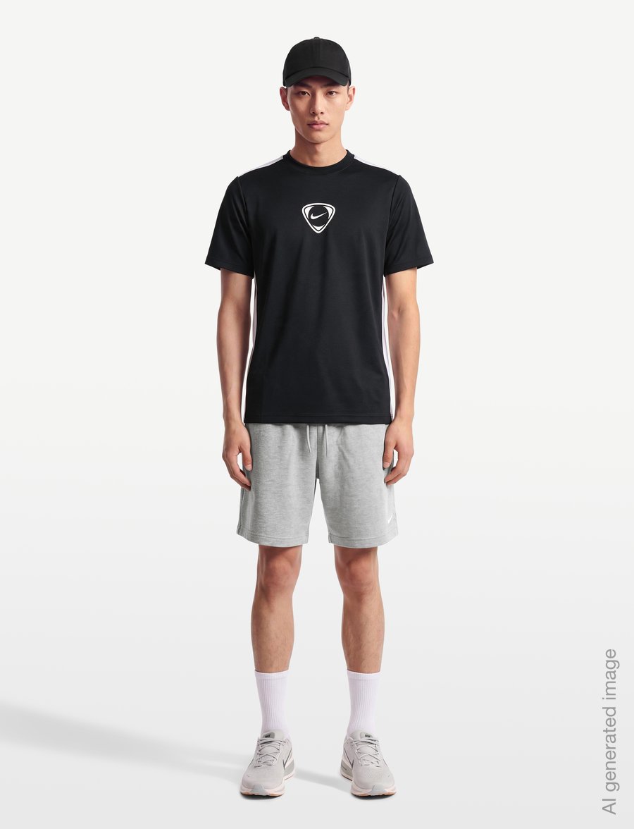 Nike - Nike Academy+ Men's Dri-FIT Short-Sleeve - longsleeved tops - black/white/white - 0