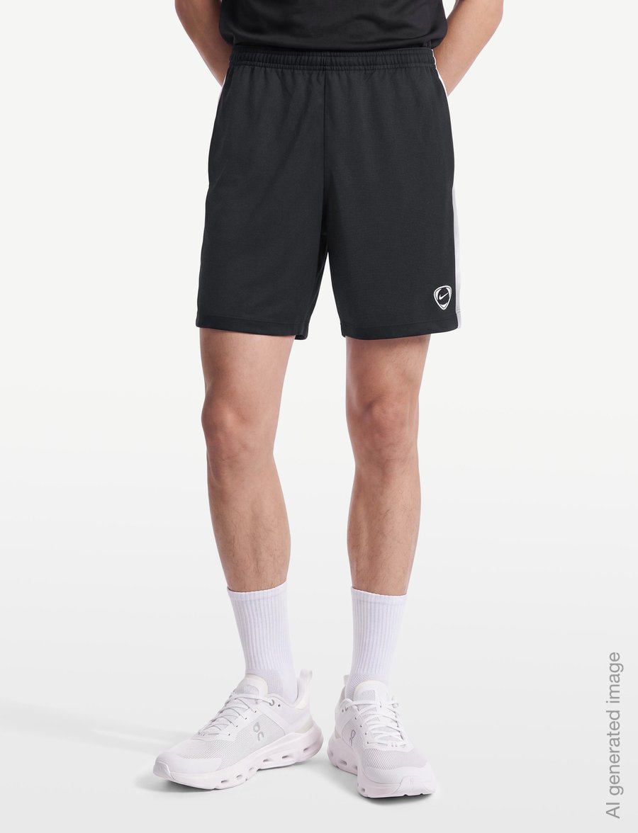 Nike - Men's Dri-FIT Football Shorts - Nike Academy+ - trainingsshorts - black/white/white - 3