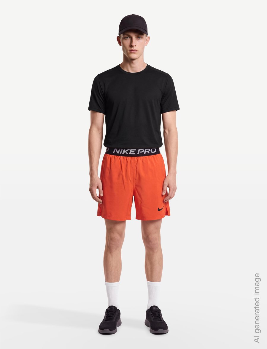 Nike - Nike Pro Dri-Fit SHORT - sport-shorts - turf orange/white/black - 0