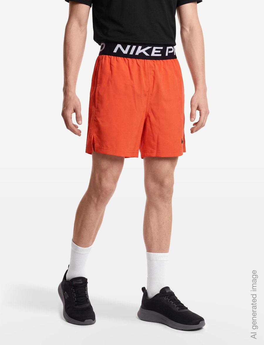 Nike - Nike Pro Dri-Fit SHORT - sport-shorts - turf orange/white/black - 3