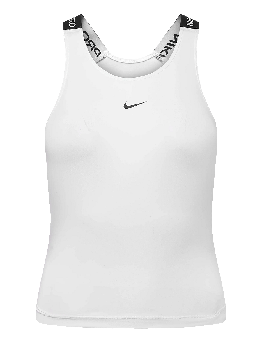 Nike - Nike Pro Dri-Fit Girl Tank Top - sportoberteile - white/black/black - 0
