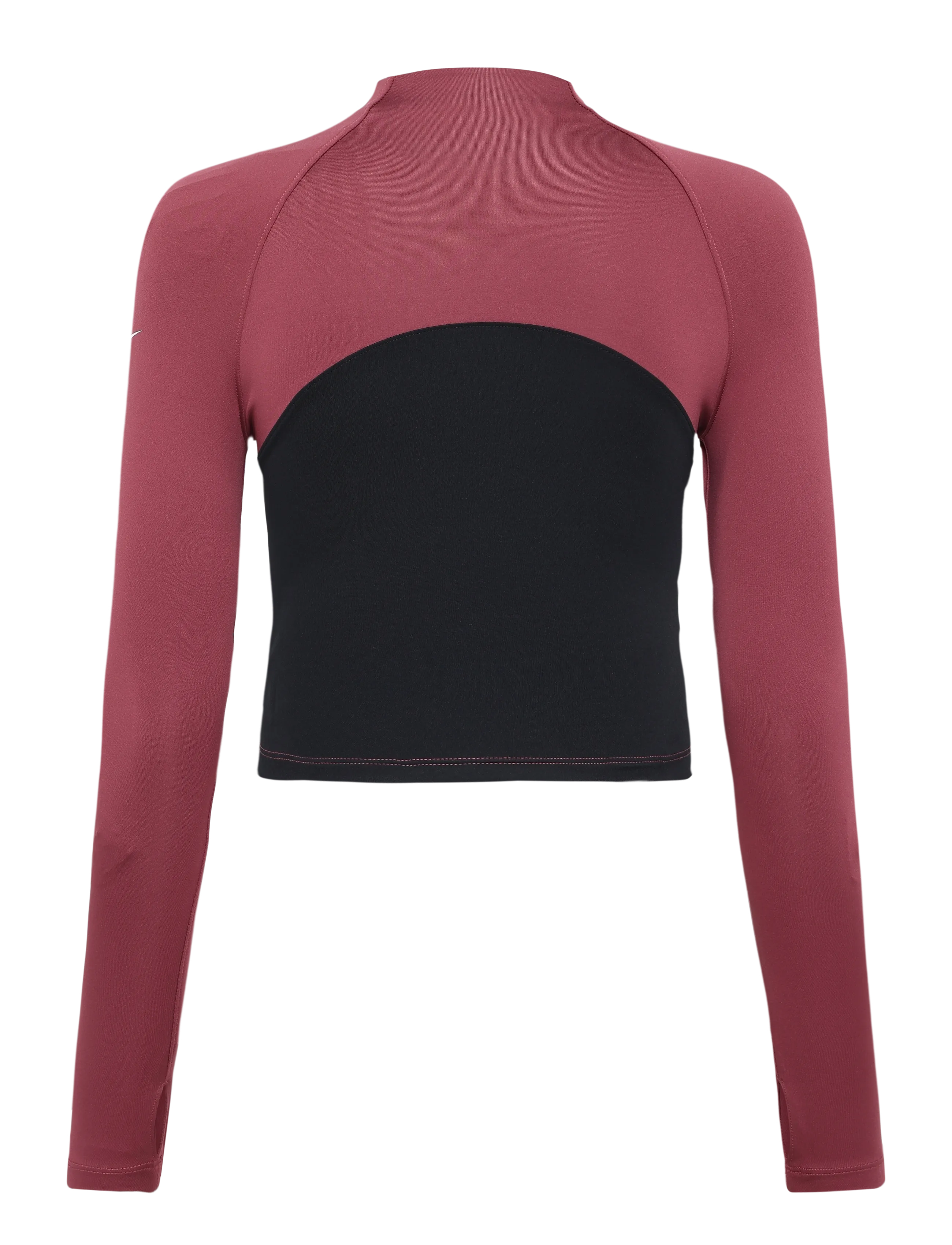 Nike - Nike Pro Girl Dri-Fit Half-Zip - aluskihina kantavad alussärgid - pink smoke/black/white - 1