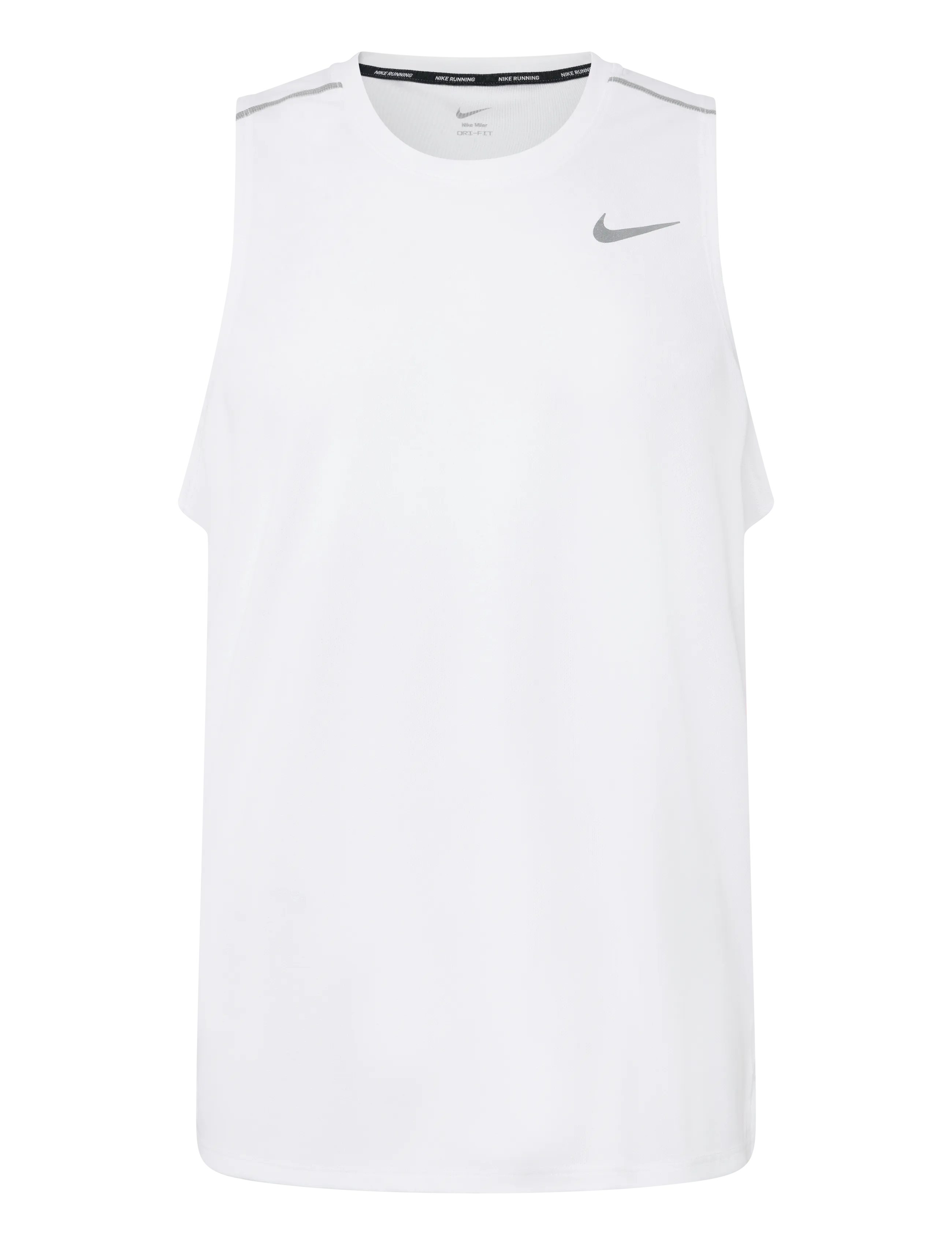 Nike Nike Dri-Fit Miler Tank Top - Kleidung - WHITE/REFLECTIVE SILV / white
