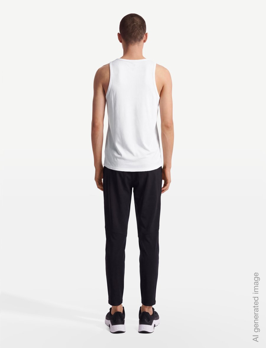 Nike - Nike Dri-Fit Miler Tank Top - tank tops - white/reflective silv - 4