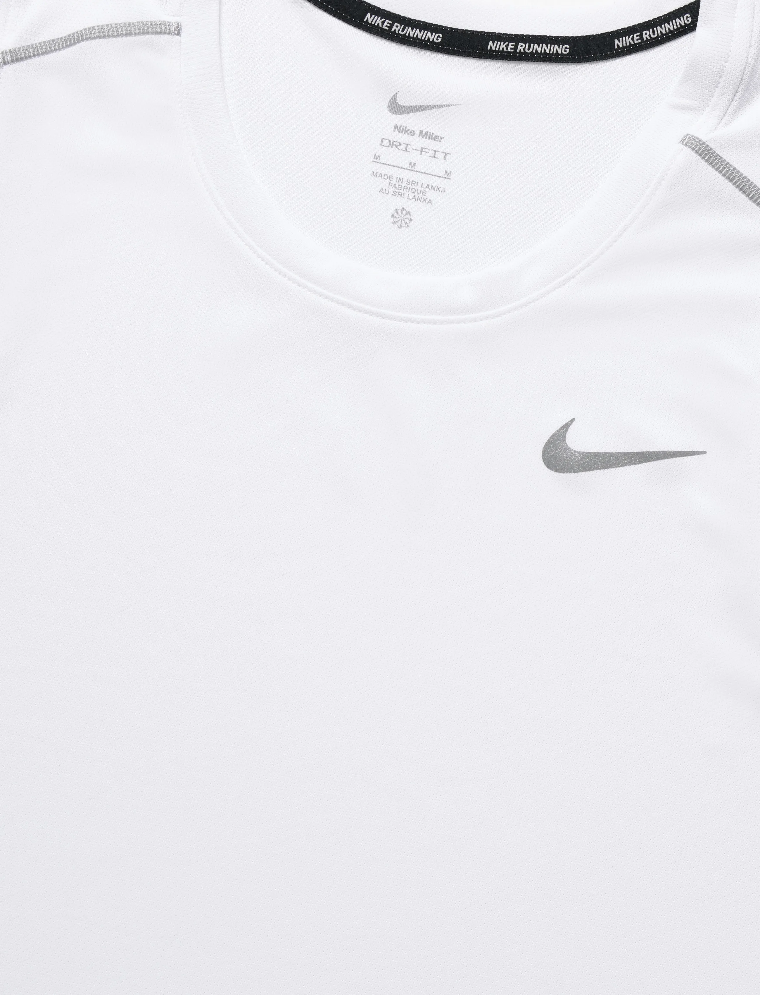 Nike - Nike Dri-Fit Miler Tank Top - tank tops - white/reflective silv - 2