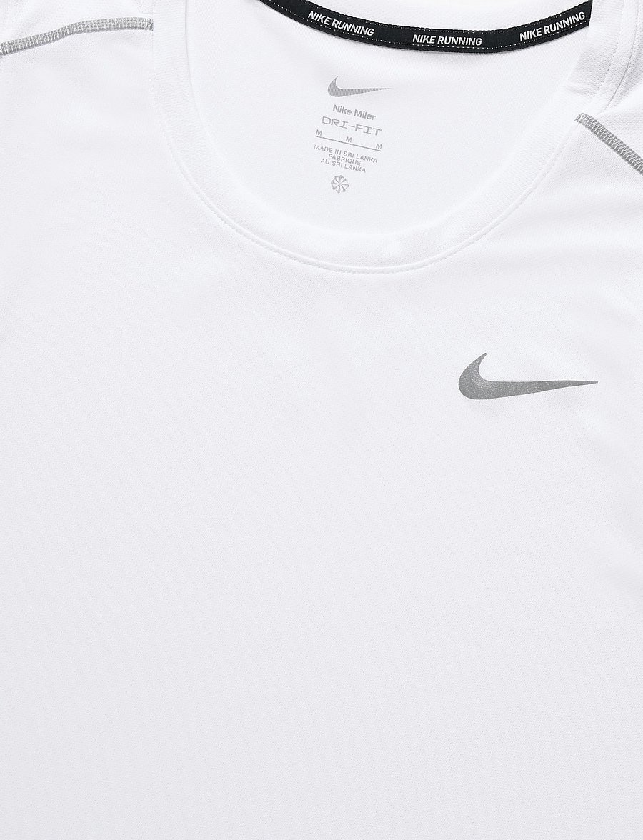 Nike - Nike Dri-Fit Miler Tank Top - tank tops - white/reflective silv - 2