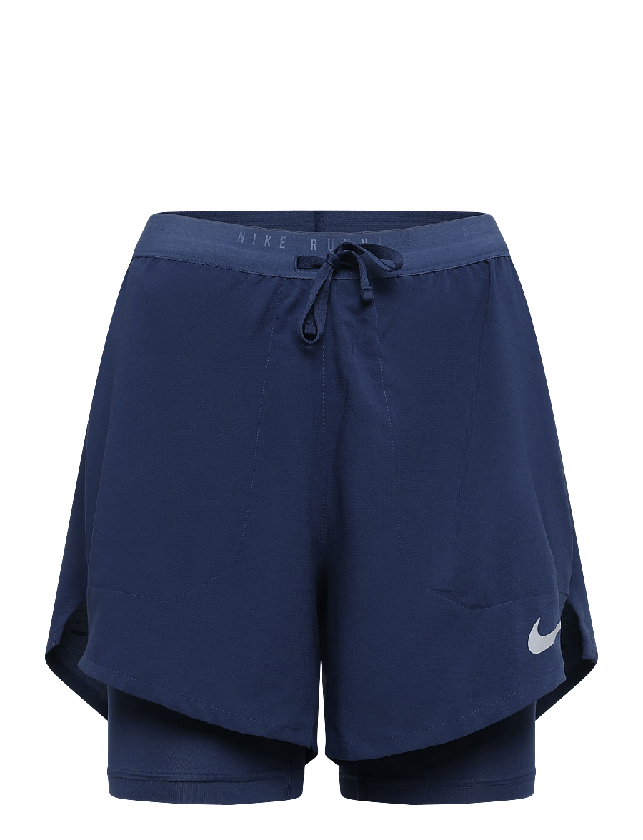 Nike - M NK DF STRIDE 5IN HYBRID SHRT - laufshorts - midnight navy/reflective silv - 0