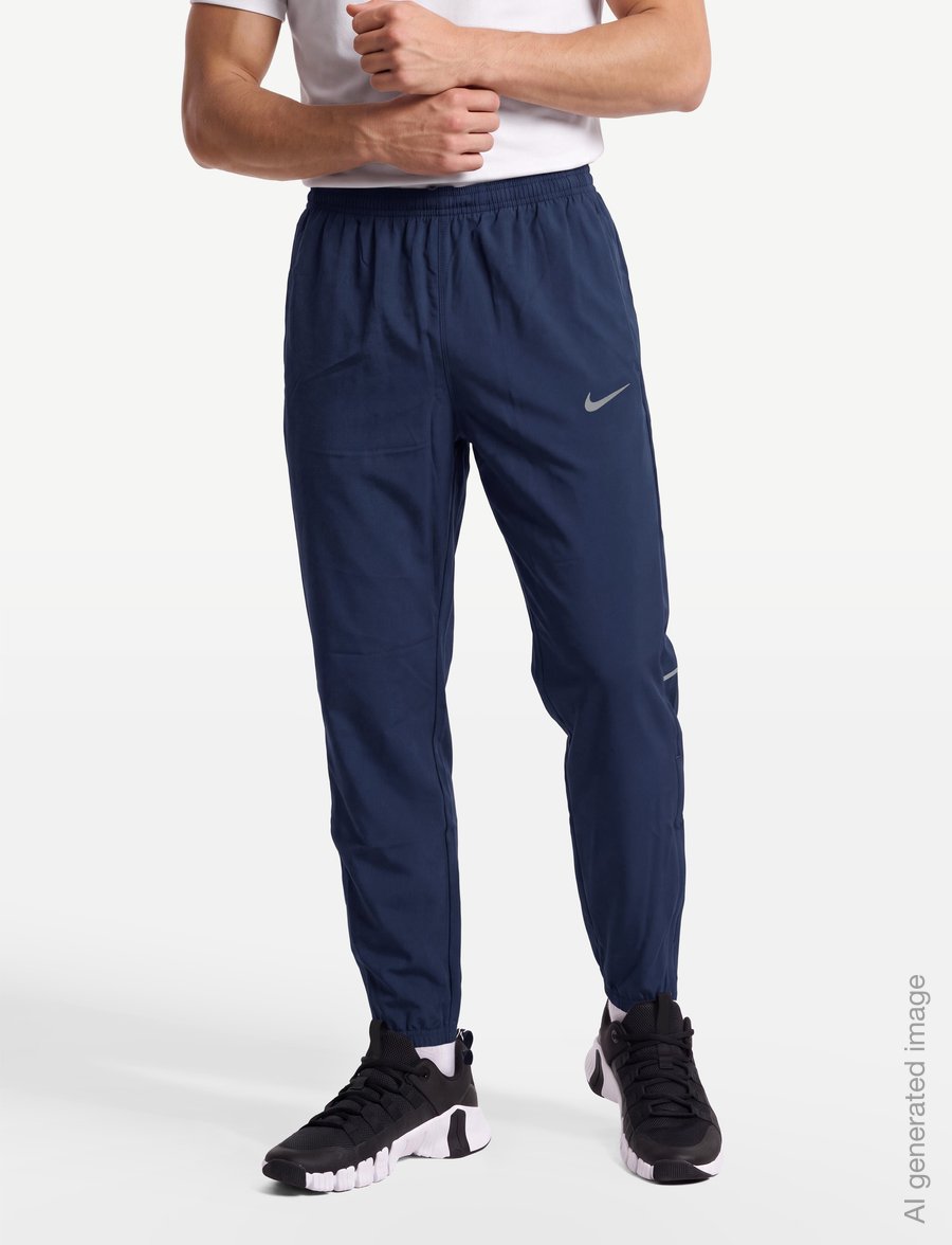 Nike - M NK DF MILER WOVEN PANT - trainingshosen - midnight navy/obsidian/reflect - 3