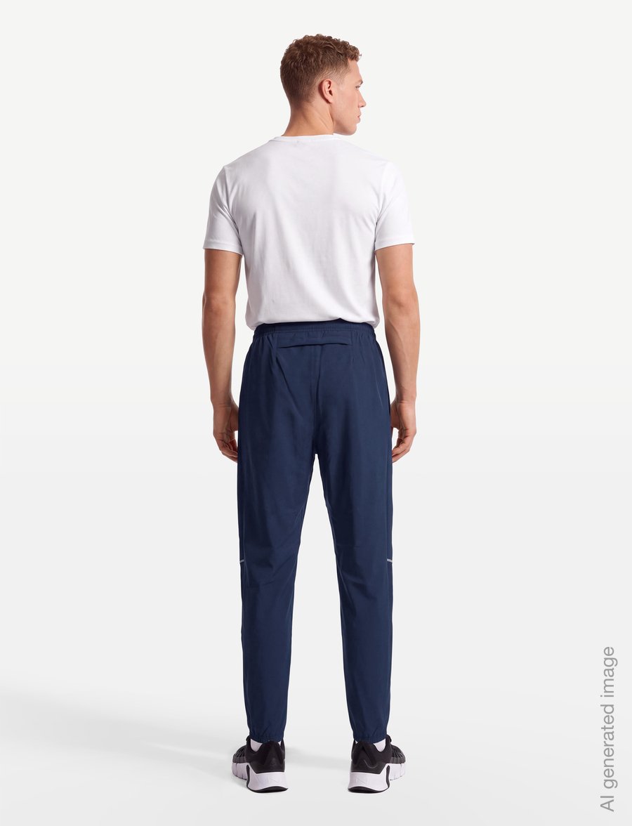 Nike - M NK DF MILER WOVEN PANT - trainingshosen - midnight navy/obsidian/reflect - 4