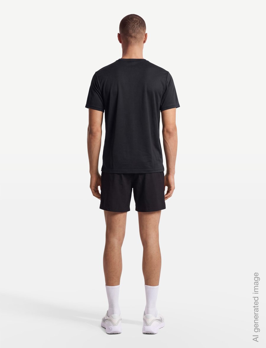 Nike - M NK DF UV MILER SS - t-shirts - black/black/reflective silv - 4