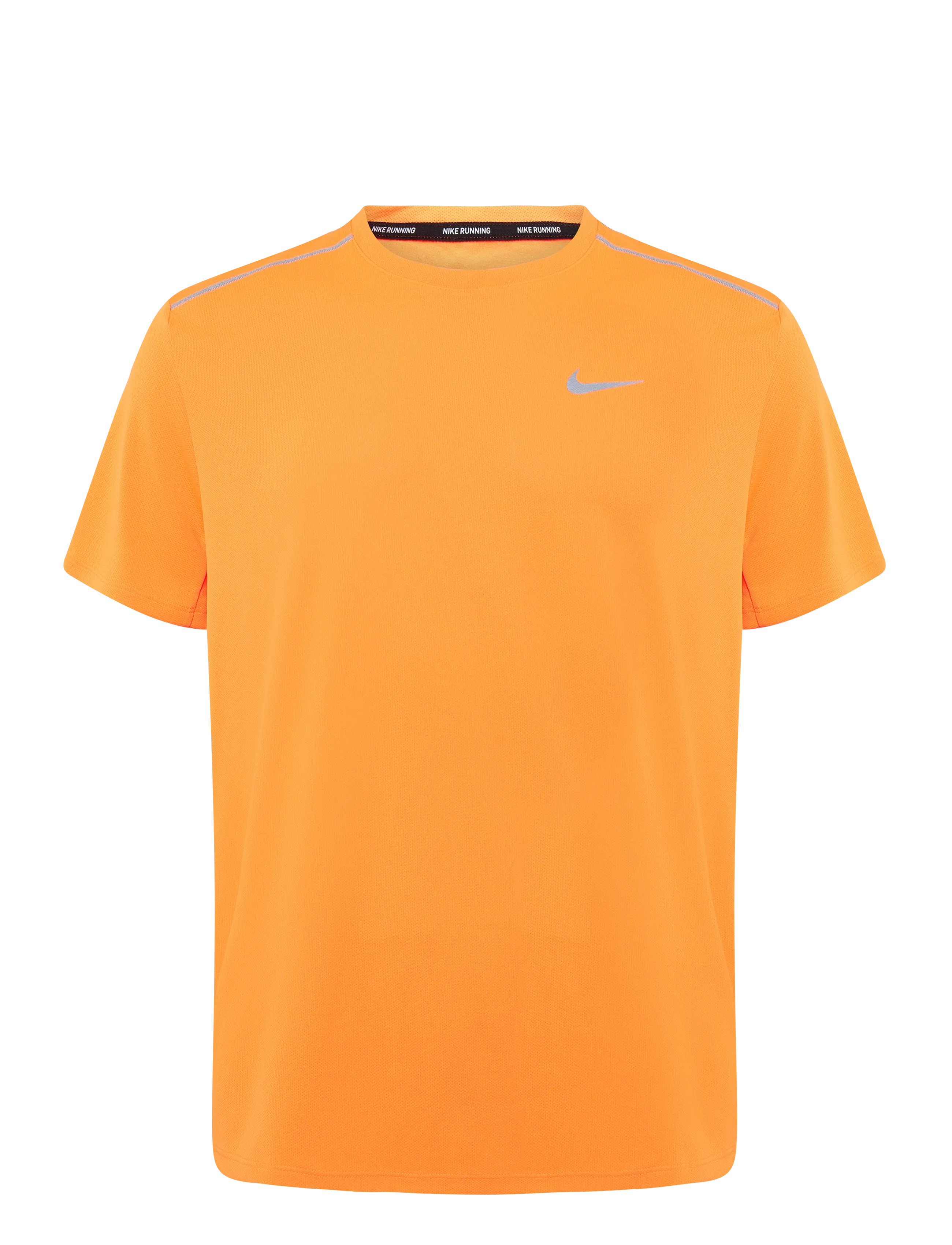 Nike M Nk Df Uv Miler Ss, XL, Sport Oberteile, Orange - T-shirts, Männerswear