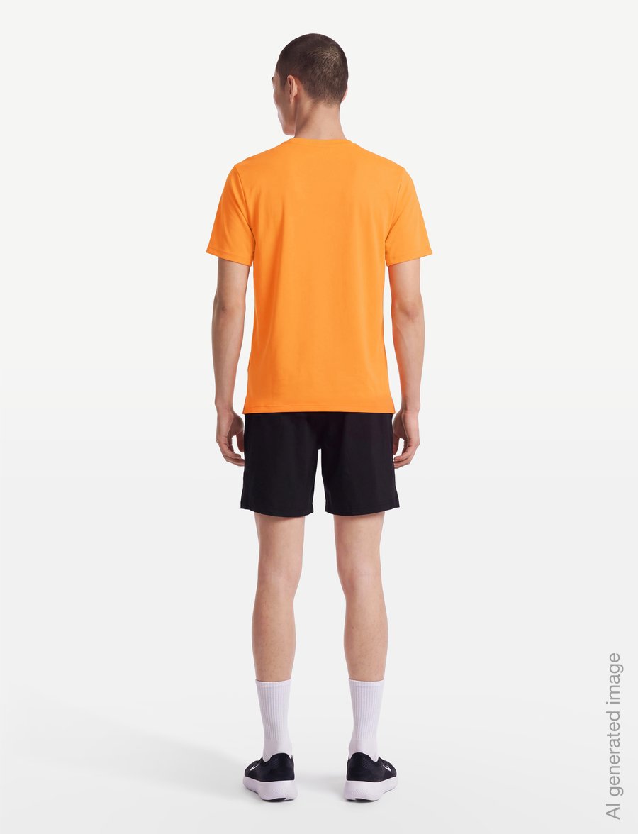 Nike - M NK DF UV MILER SS - t-särgid - total orange/reflective silv - 4
