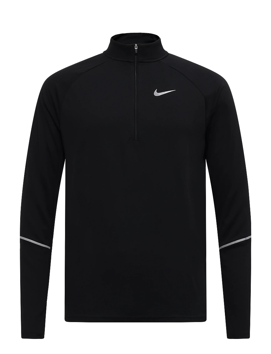 Nike - M NK DF UV MILER TOP HZ - pikkade varrukatega alussärgid - black/black/reflective silv - 0