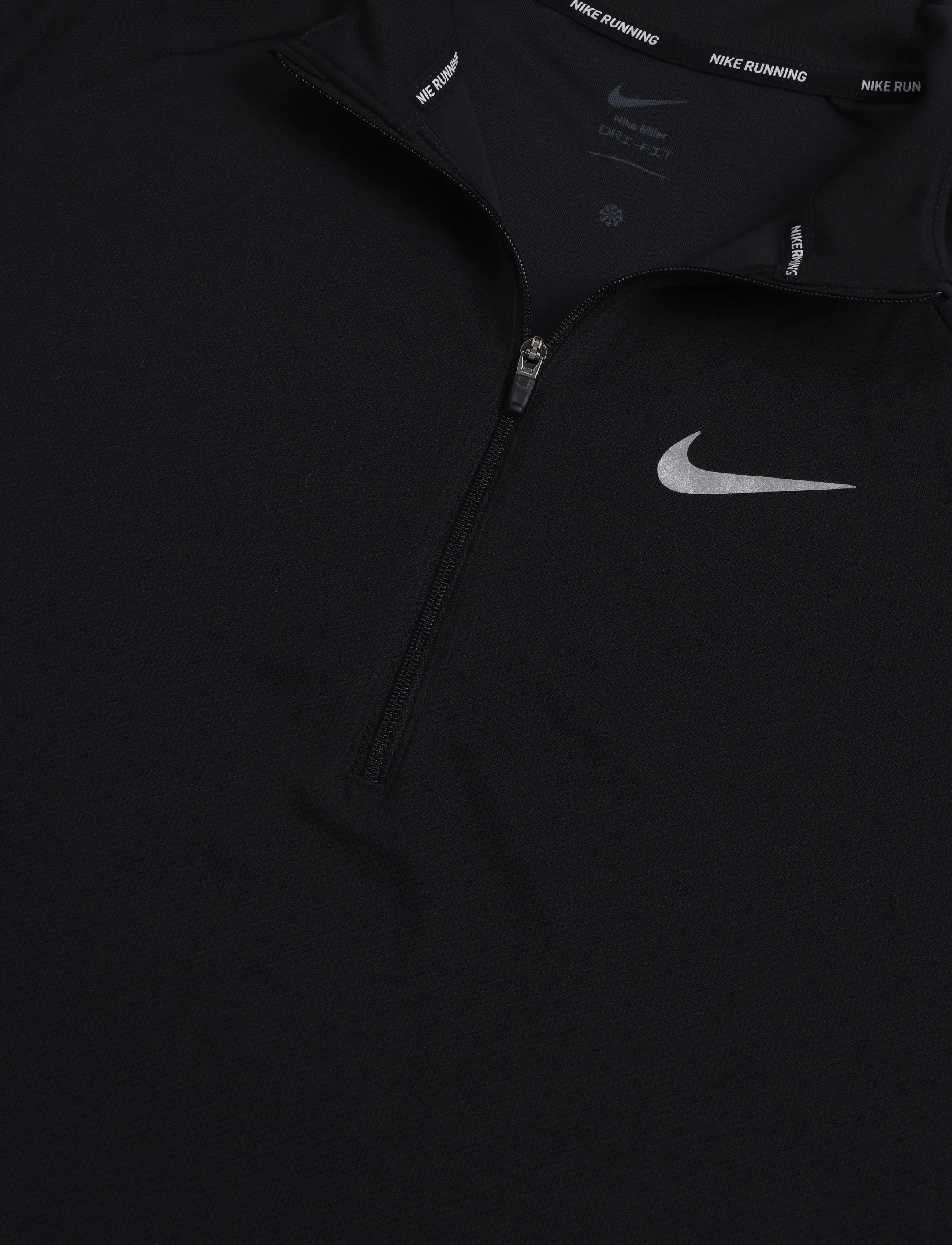 Nike - M NK DF UV MILER TOP HZ - pikkade varrukatega alussärgid - black/black/reflective silv - 2
